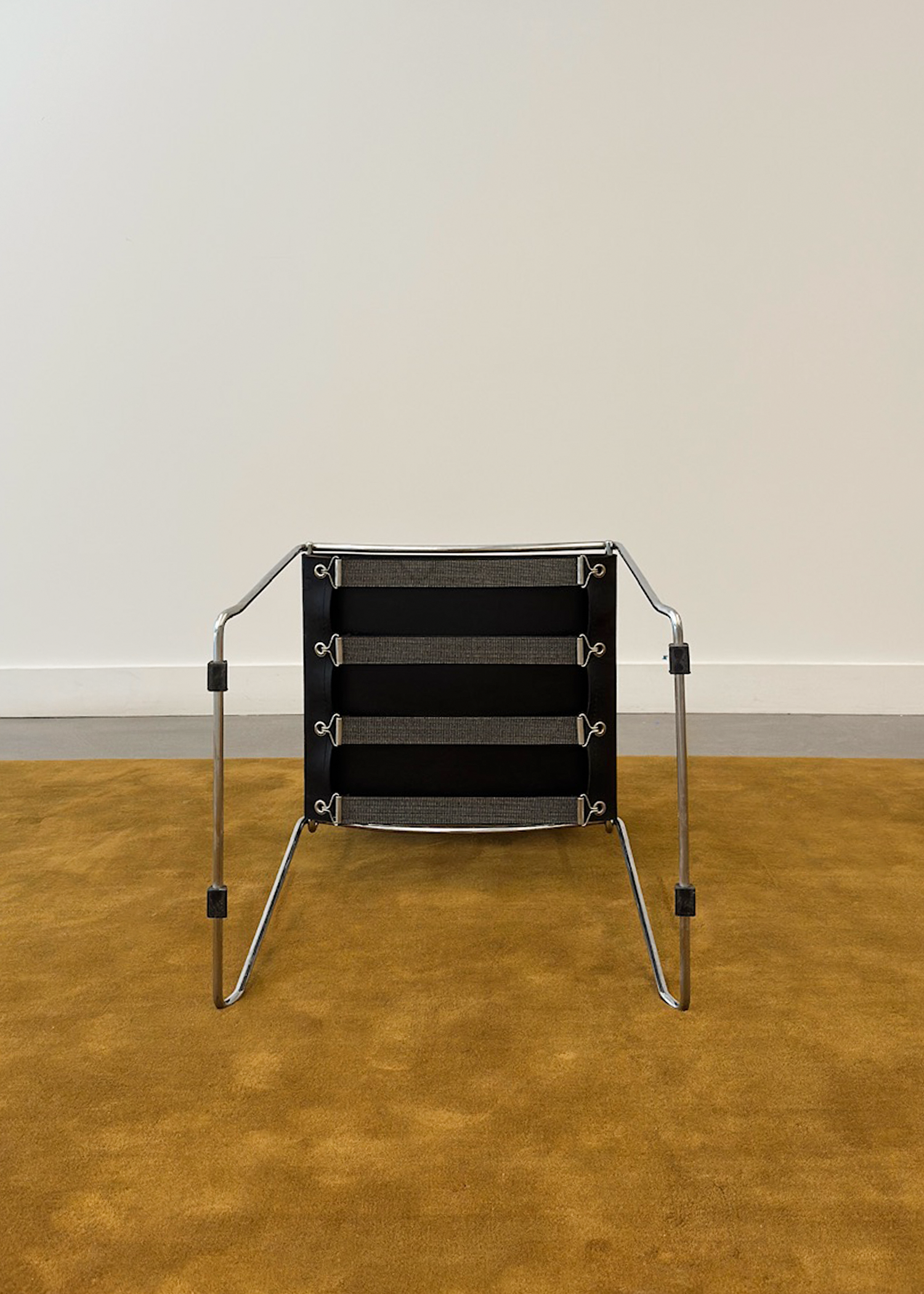 Chrome and Leather chair by Giandomenico Belotti for Alias