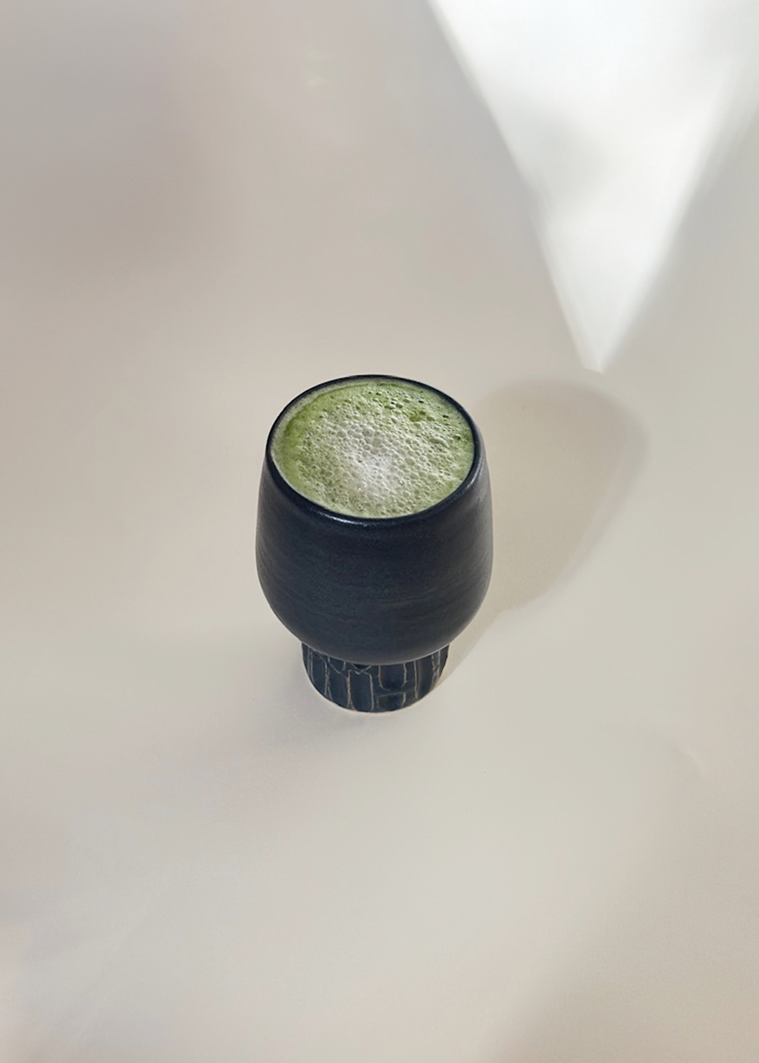 (2) Blue Stoneware Tea Cups