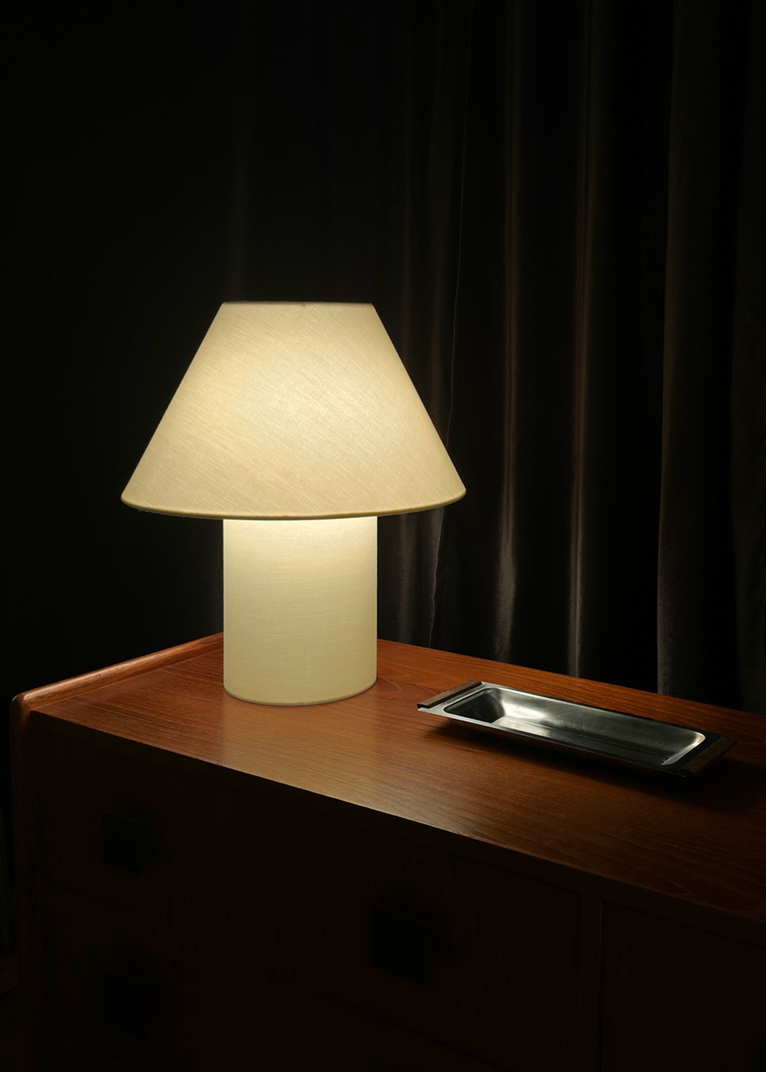 Stainless Steel Tray with Teak Handles