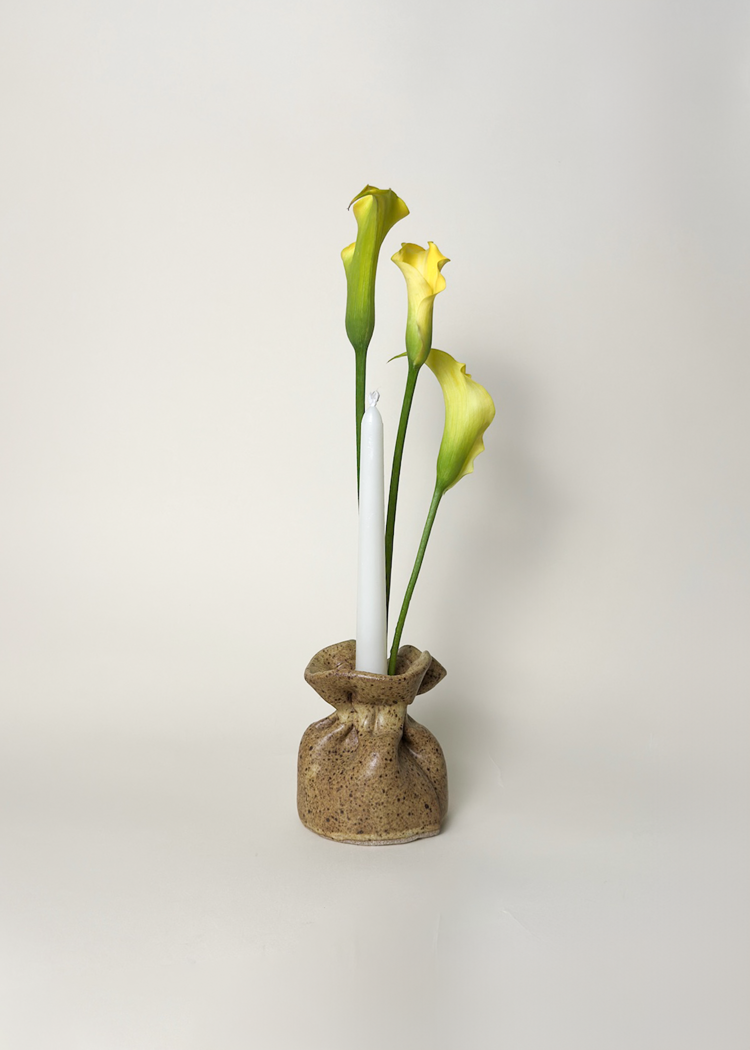 (4) Ceramic Taper Candle holders