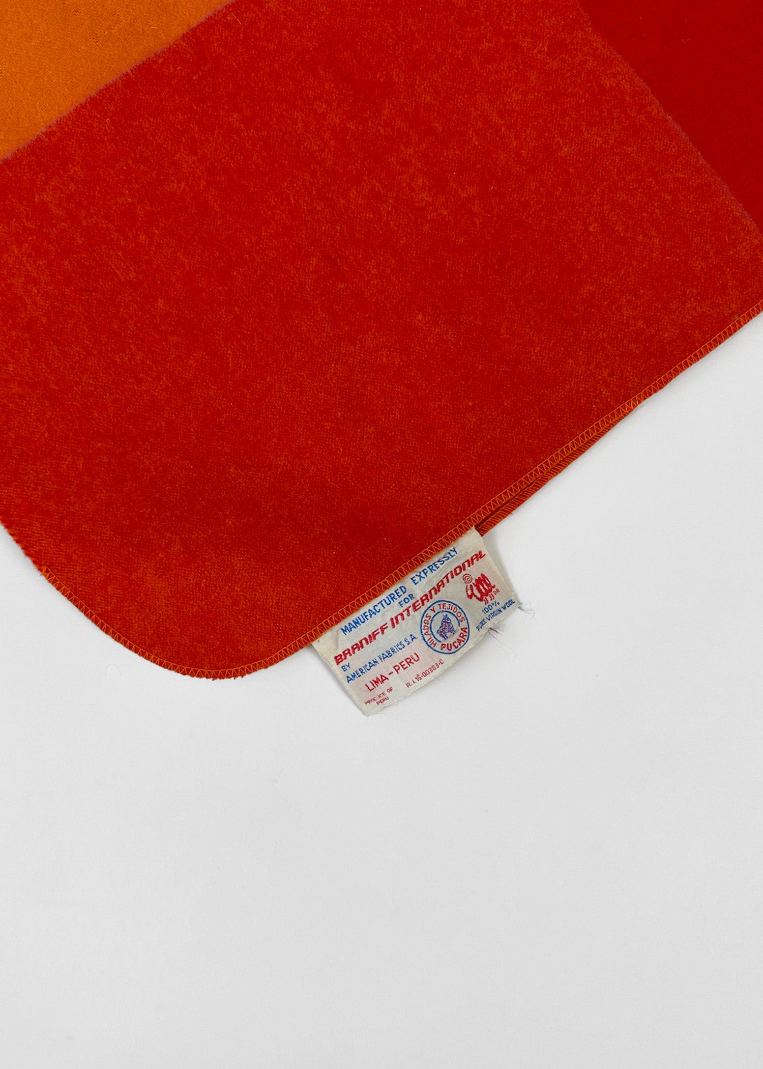 Wool Throw Blanket - Alexander Girgard for Branniff airlines