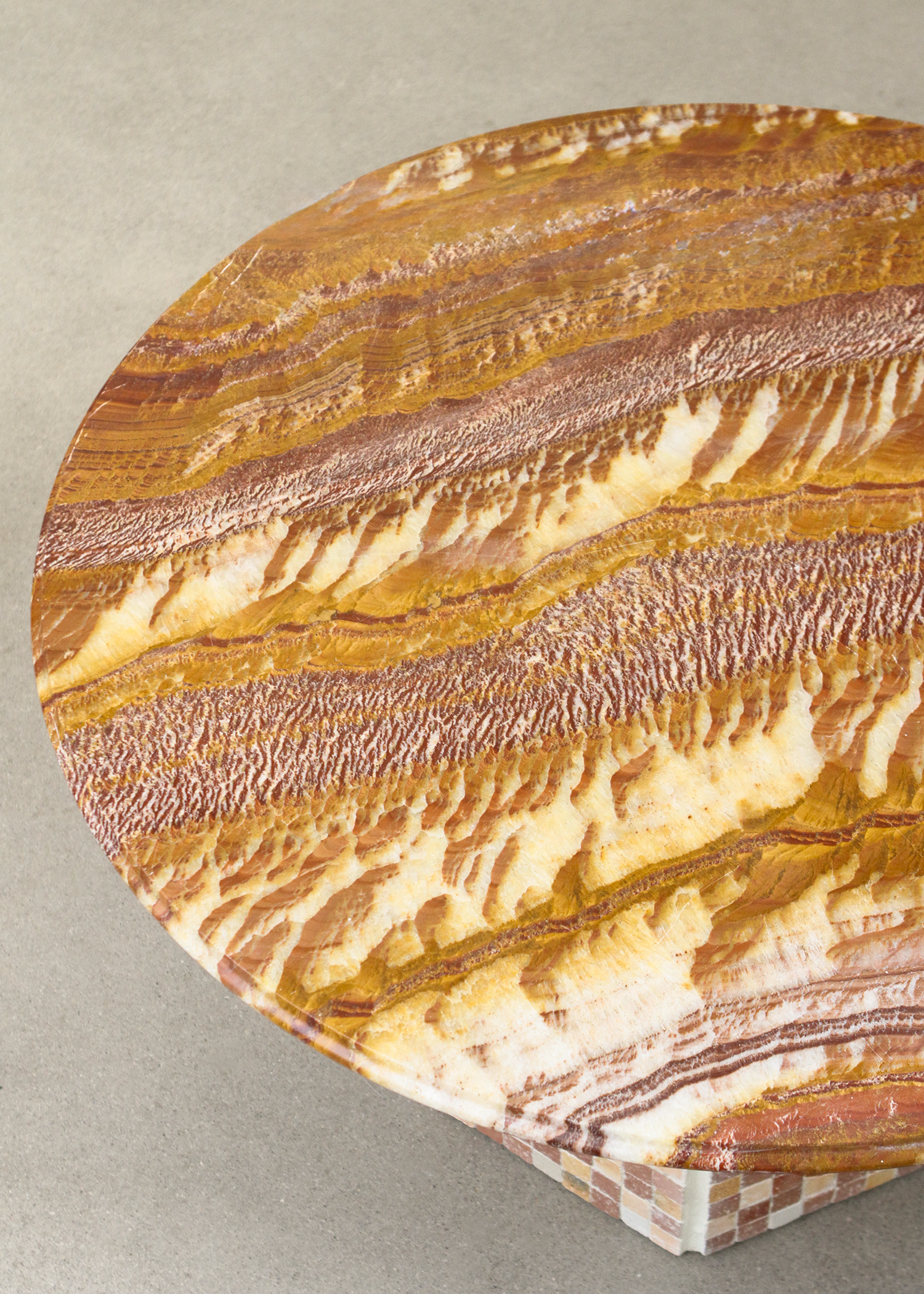 Vintage Tiled Marble Table