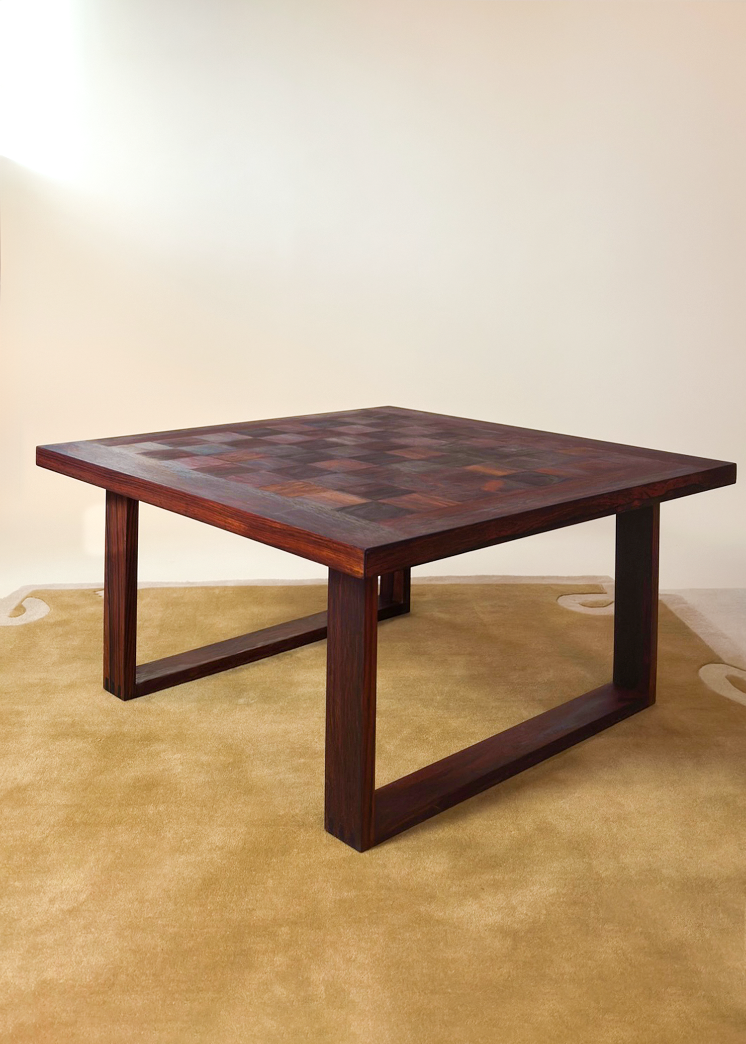 Rosewood Chess Table by Poul Cadovius for France & Søn