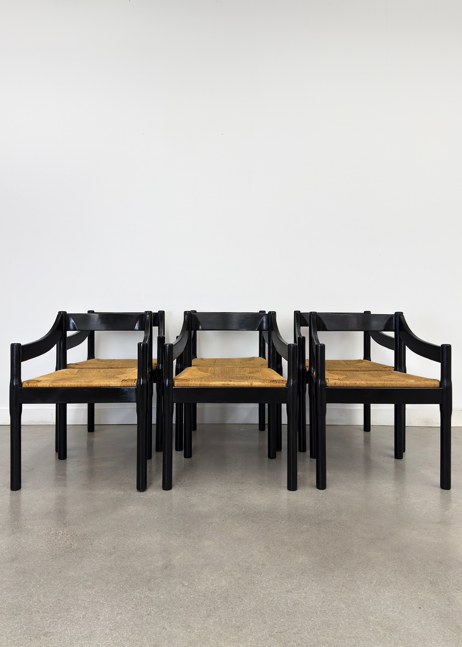 (6) Vico Magestretti Carimite chairs by Stendig