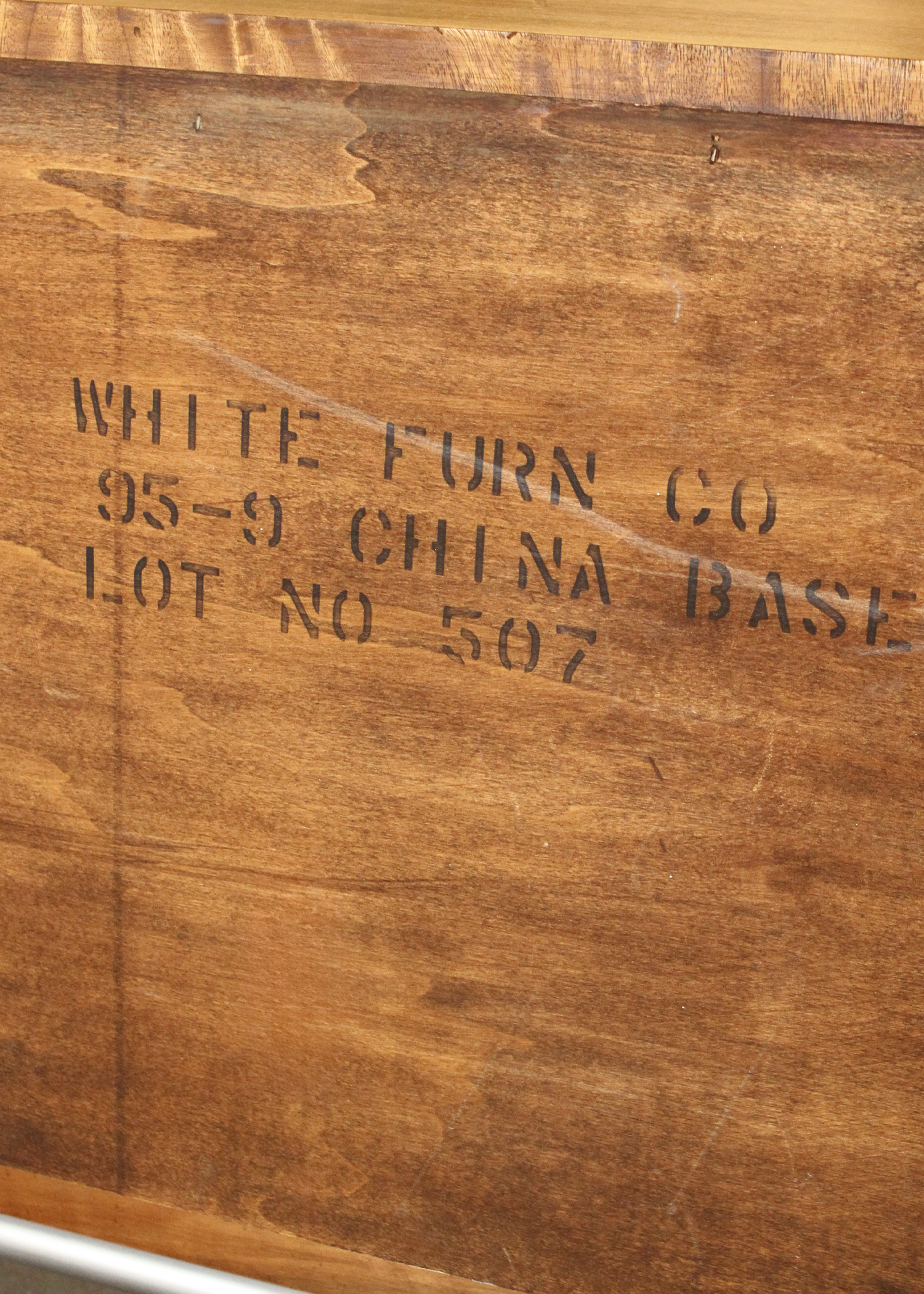 Vintage Burlwood and Walnut Veneer Credenza