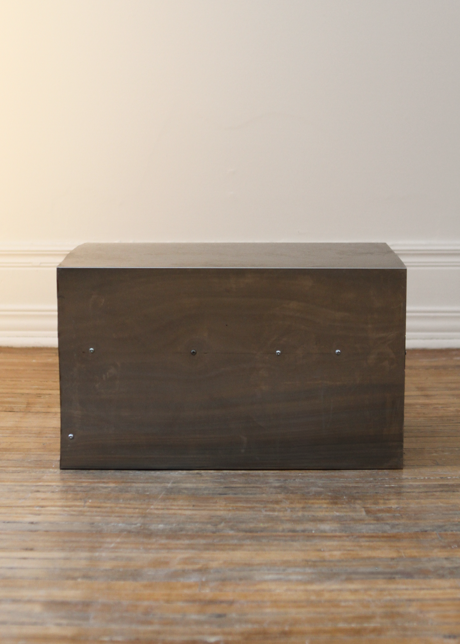 Steel and reclaimed Wood Side Table