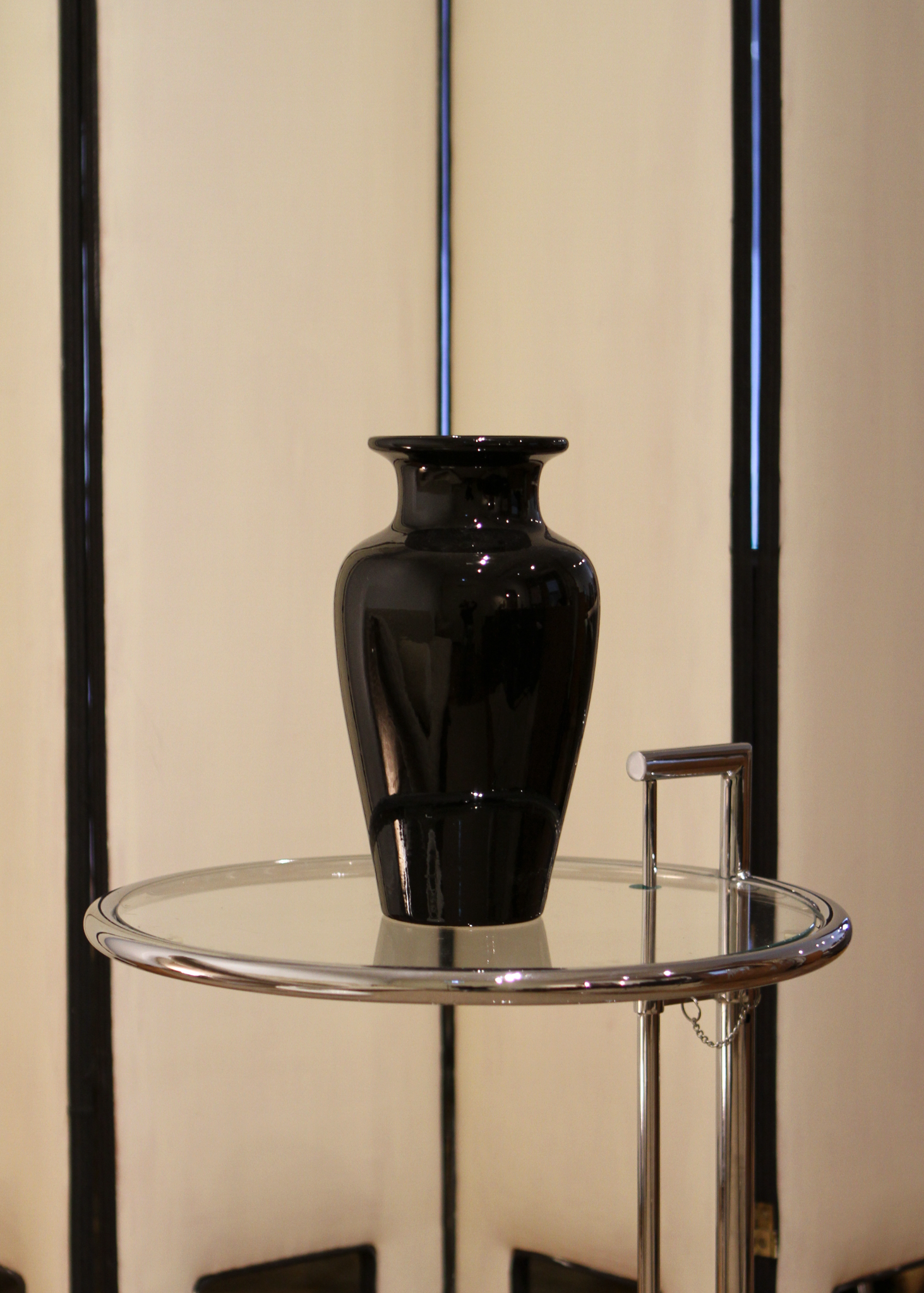 Black Ceramic Vase