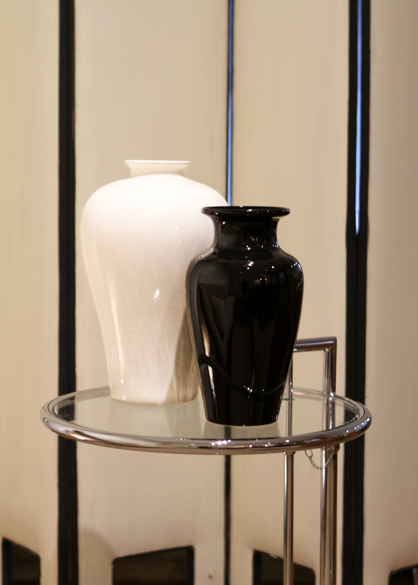 Black Ceramic Vase