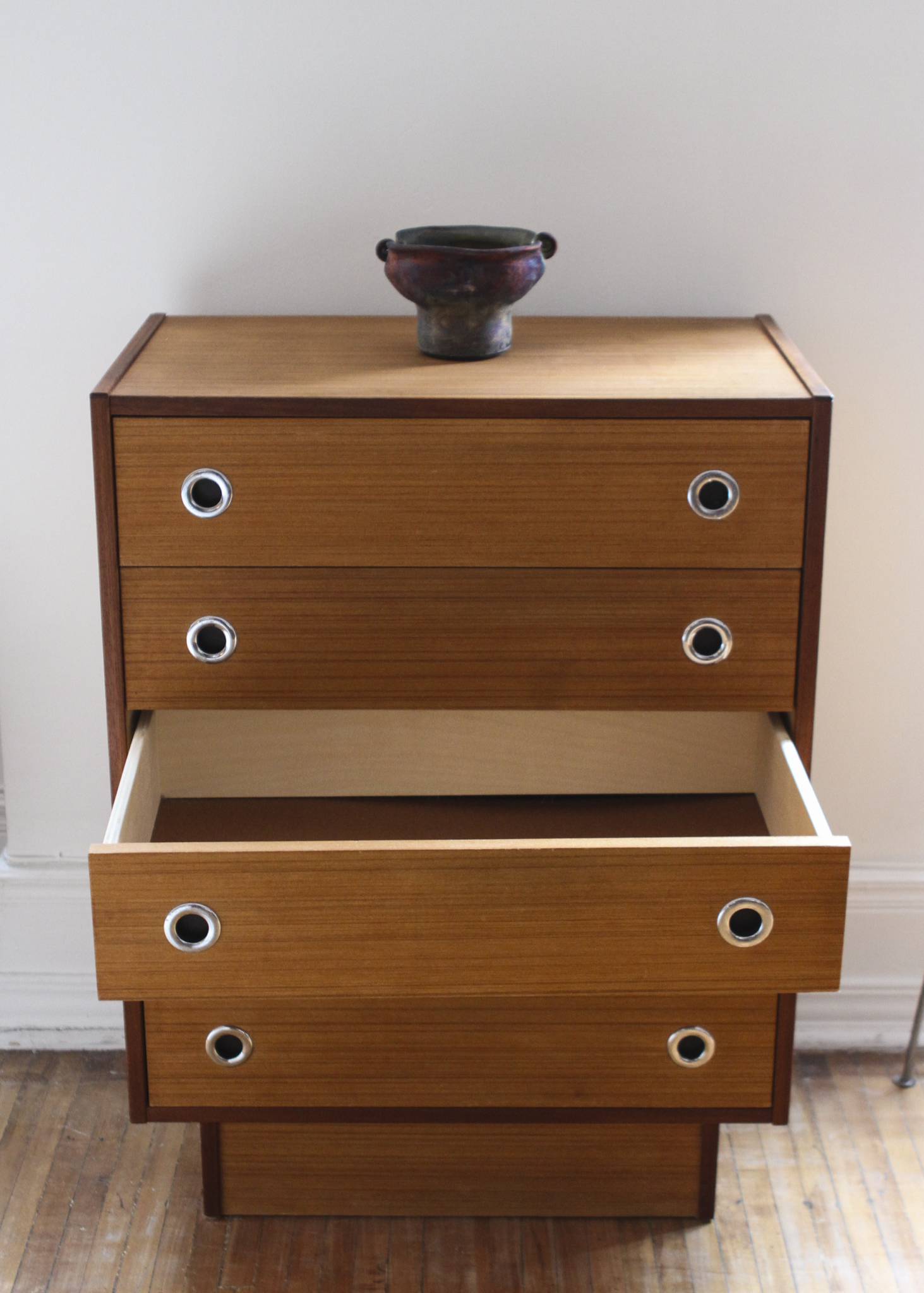 Teak Tall Boy Dresser