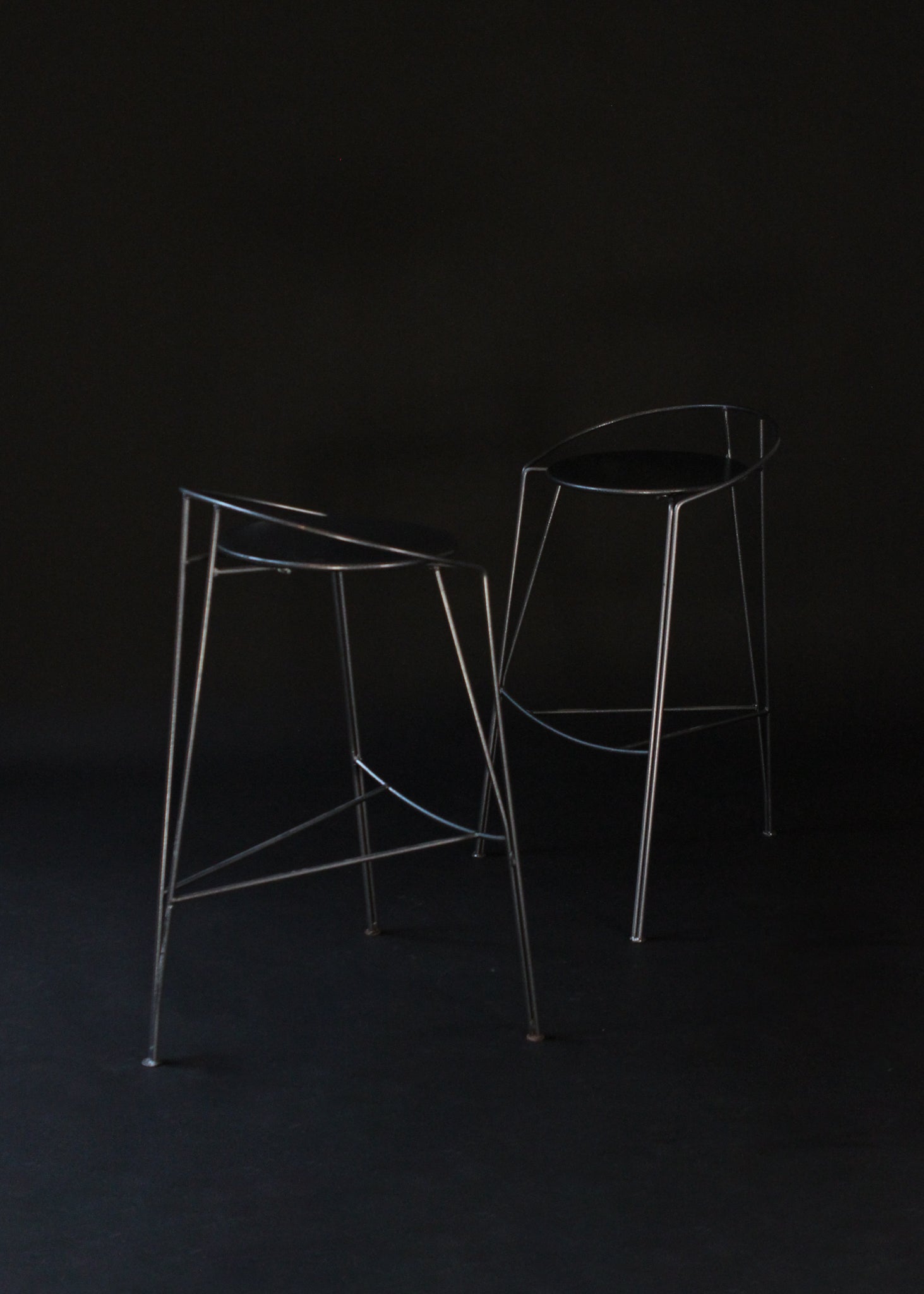(2) Silver Moon Barstools