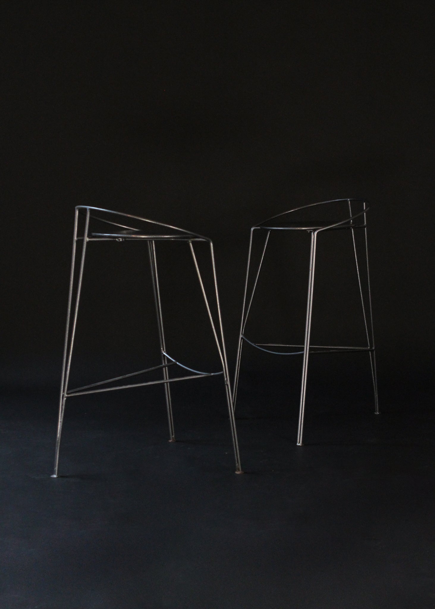 (2) Silver Moon Barstools