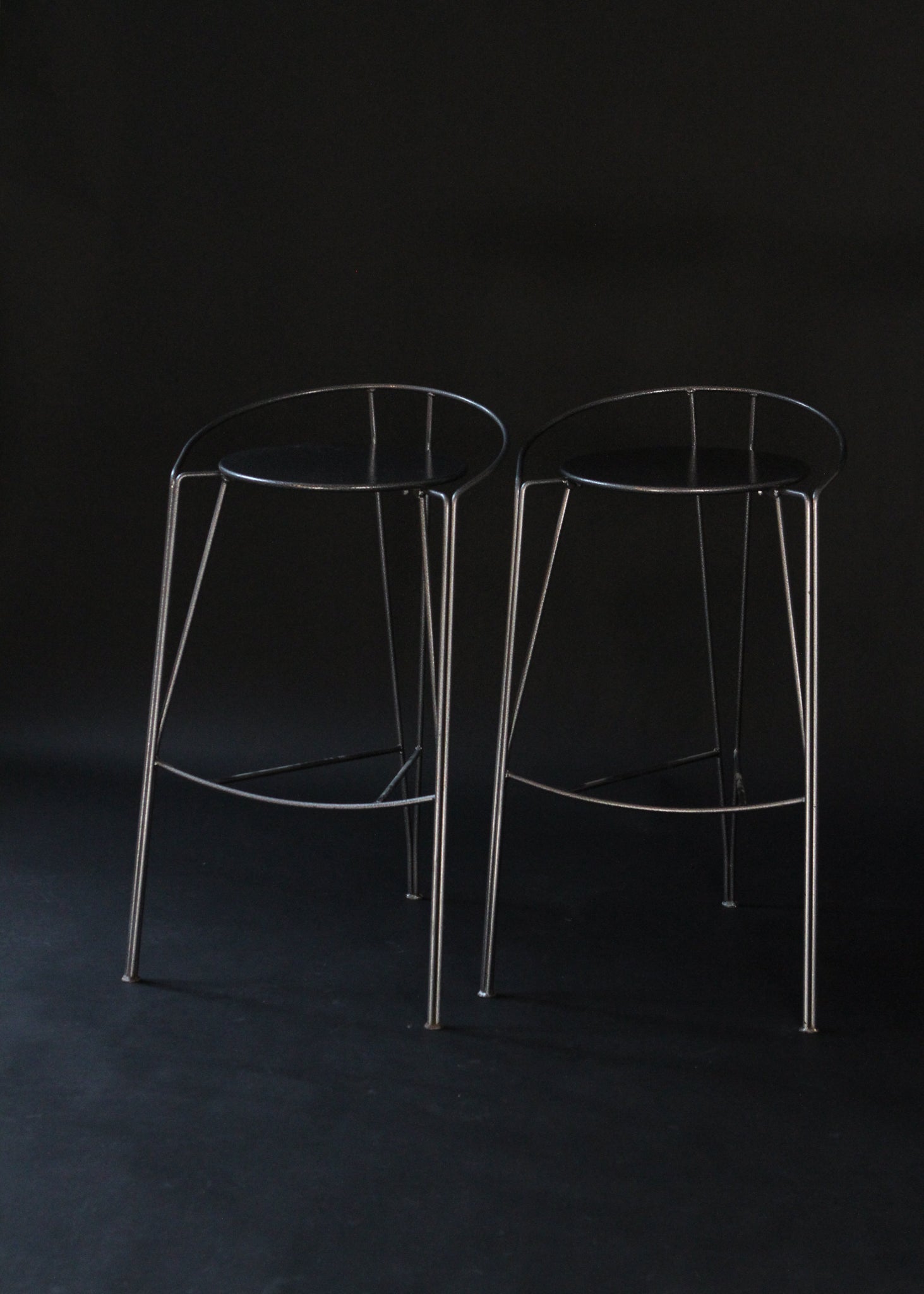 (2) Silver Moon Barstools