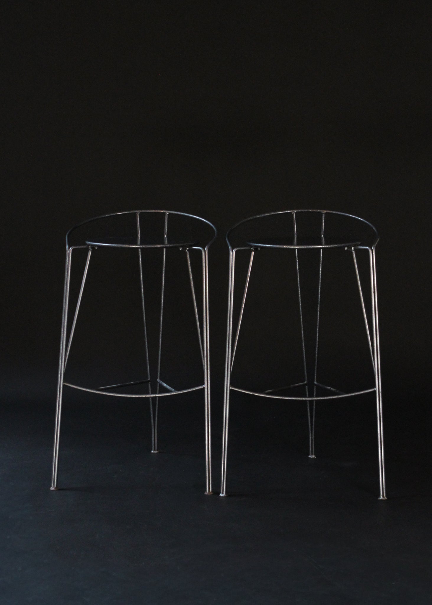 (2) Silver Moon Barstools