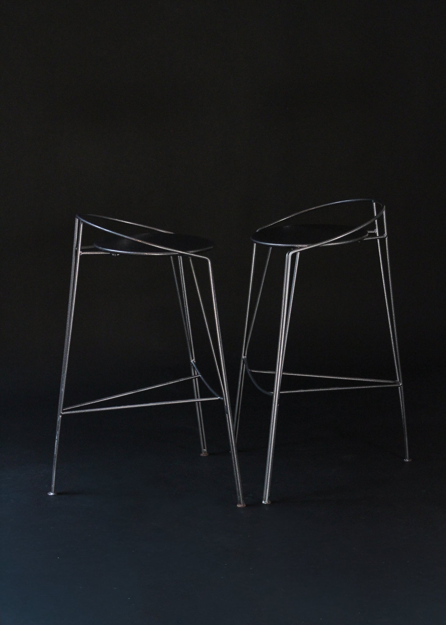 (2) Silver Moon Barstools