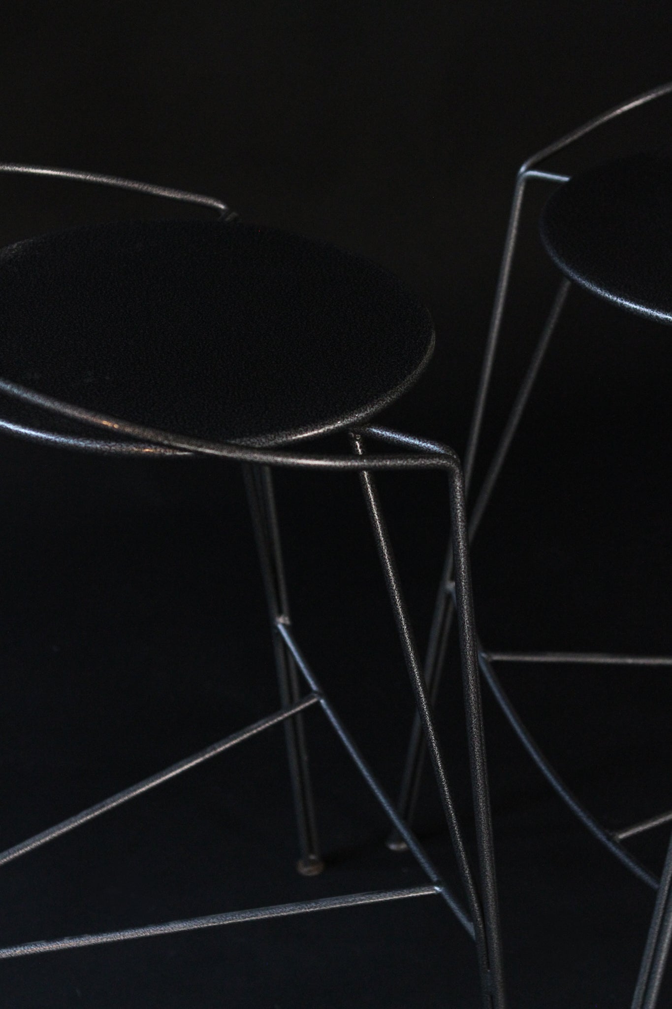(2) Silver Moon Barstools