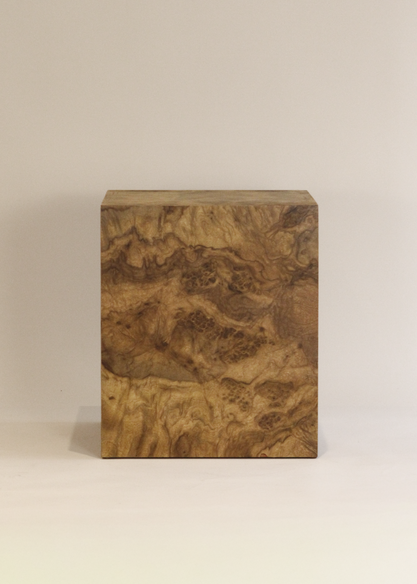 Laminate Burlwood Side Table