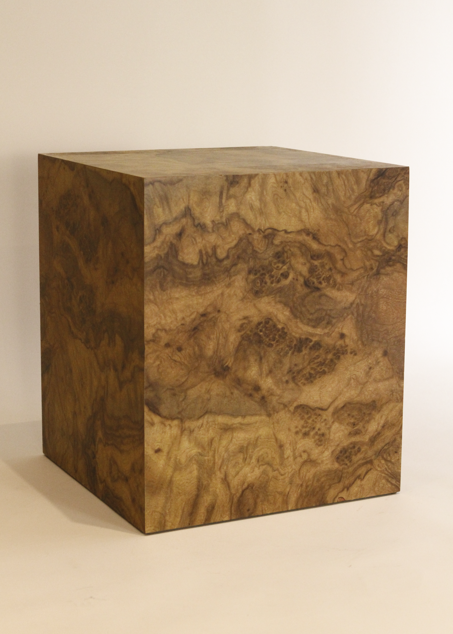 Laminate Burlwood Side Table