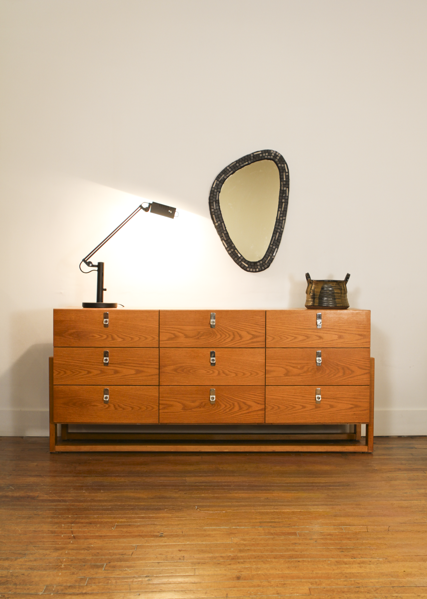 9-Drawer Oak Dresser