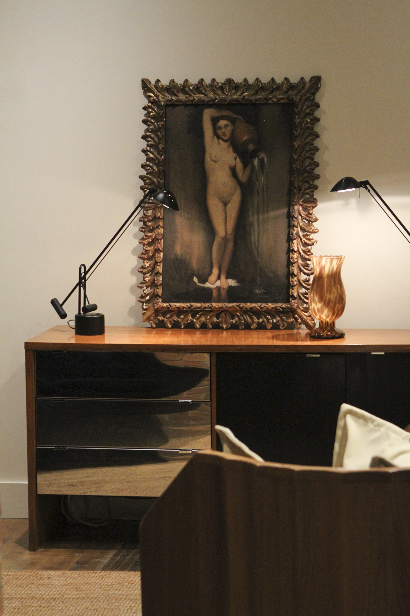 Vintage Walnut Credenza