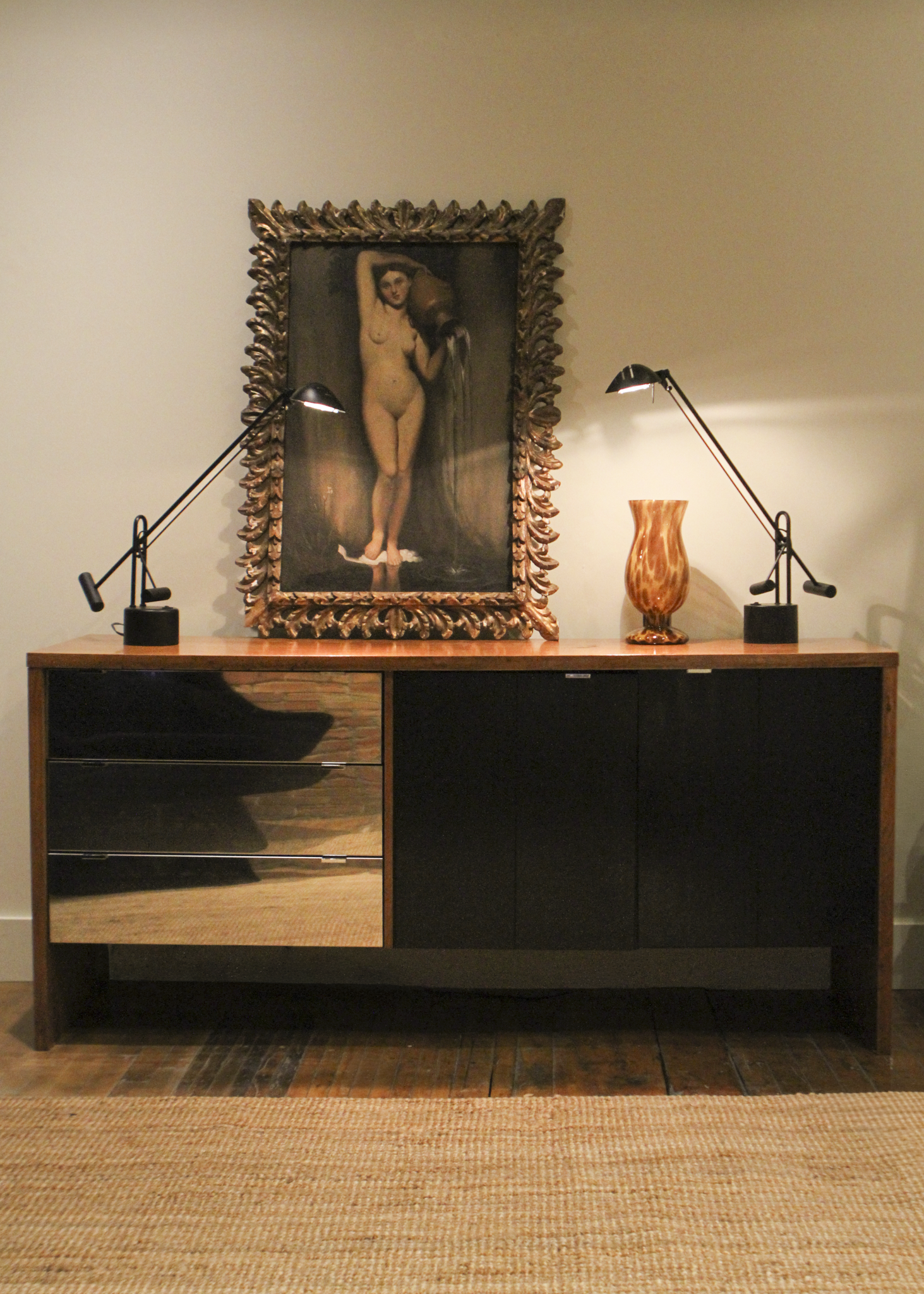Vintage Walnut Credenza