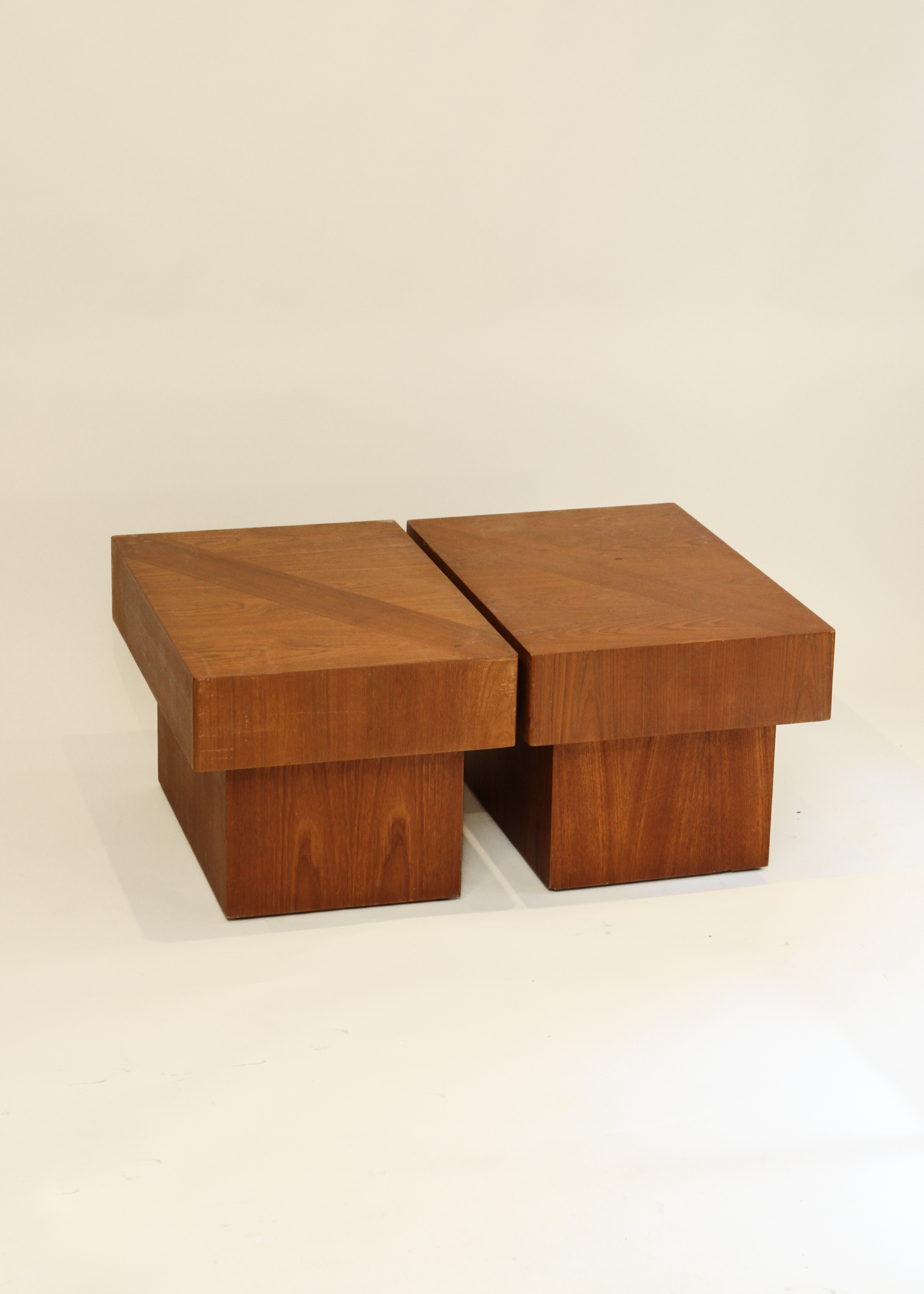 (2) Teak Side Tables