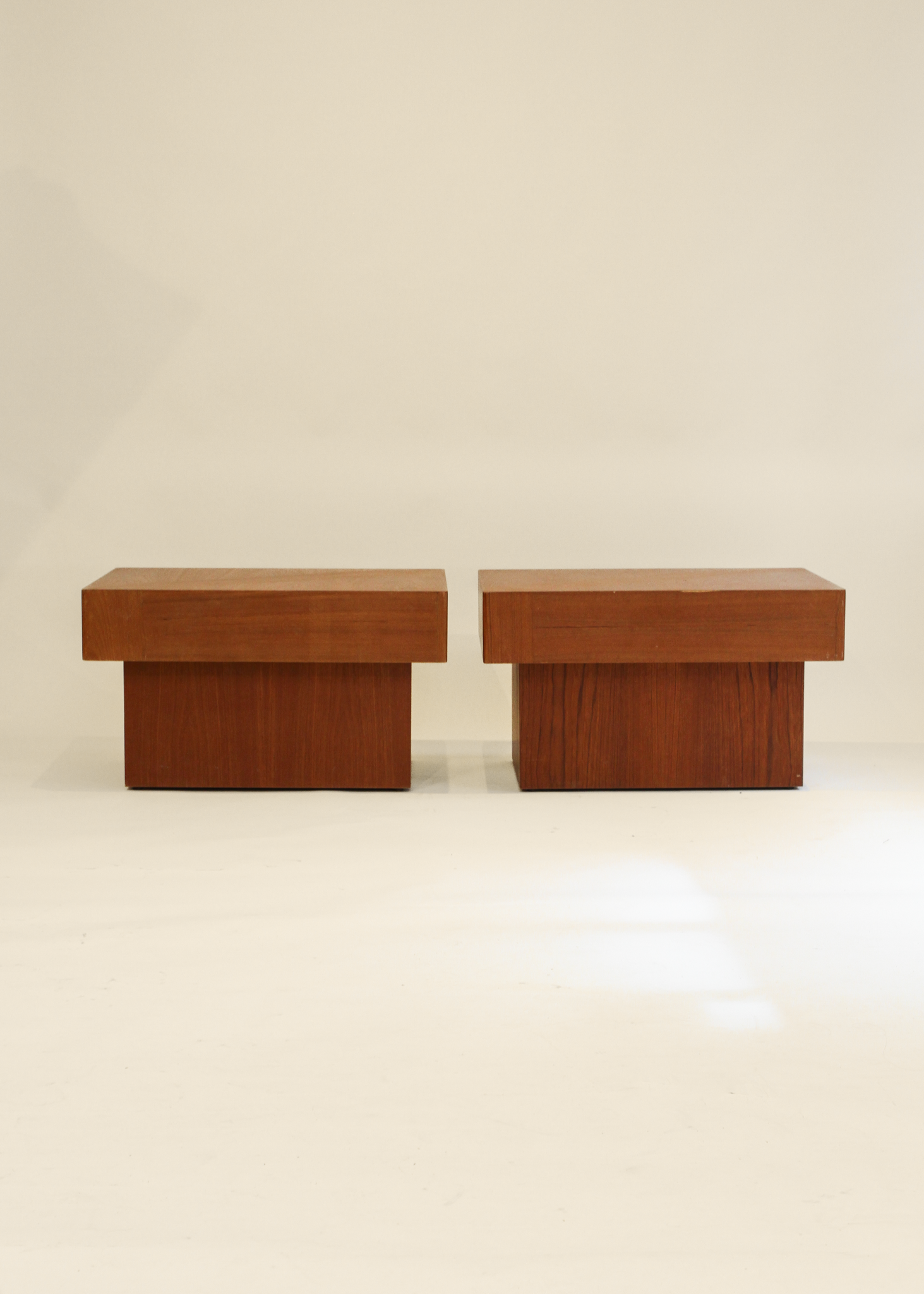 (2) Teak Side Tables