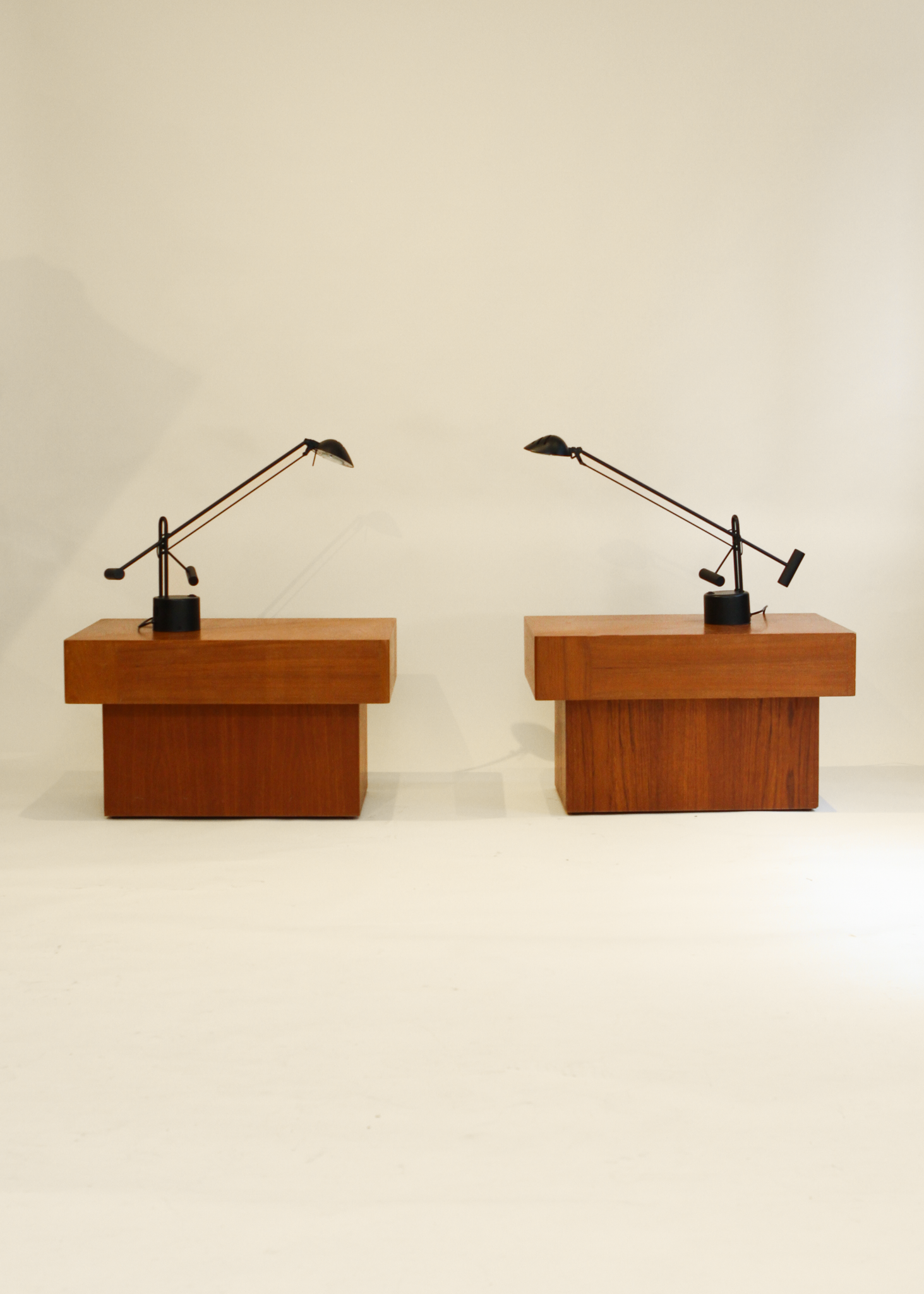 (2) Teak Side Tables