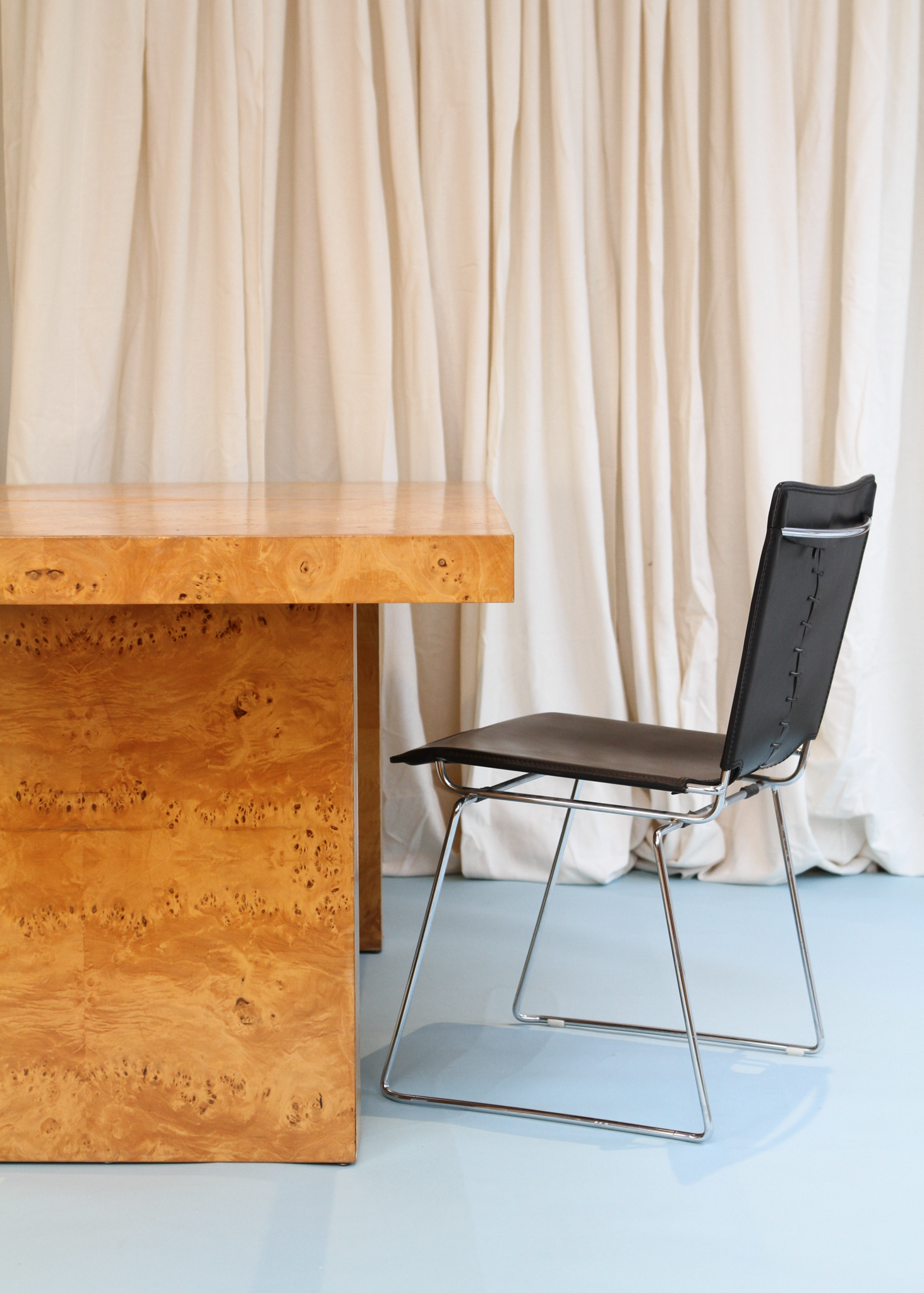 Burlwood Veneer Dining Table