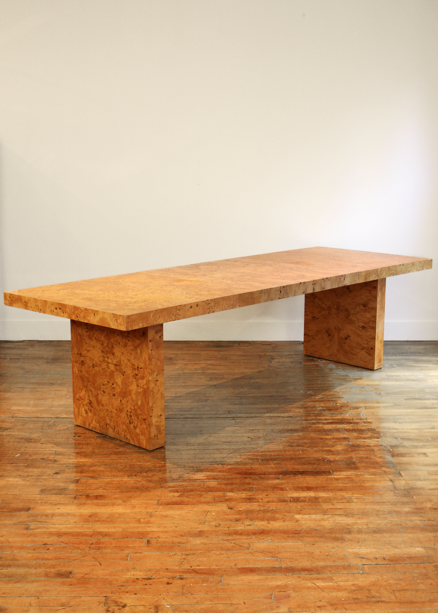 Burlwood Veneer Dining Table