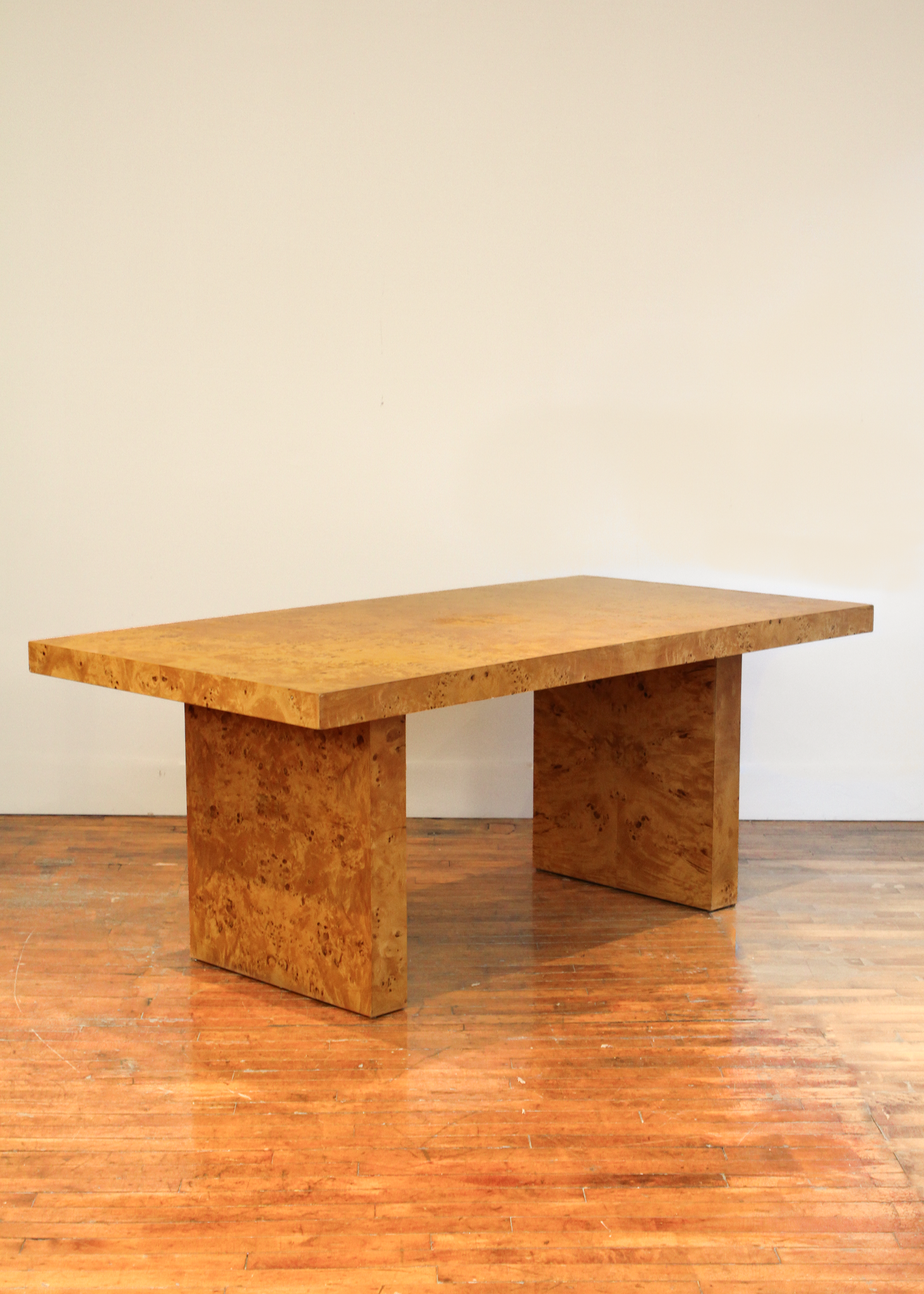 Burlwood Veneer Dining Table