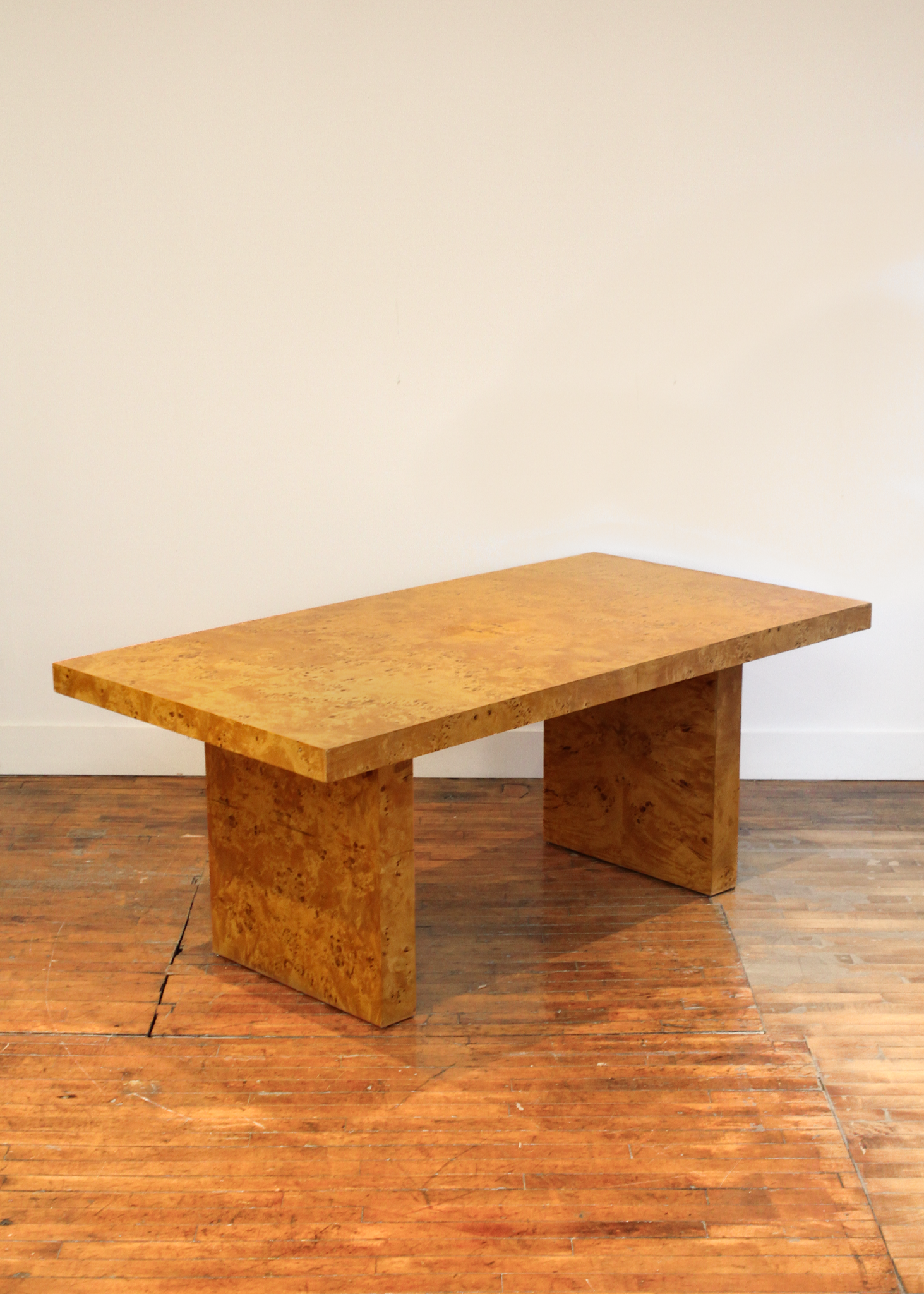 Burlwood Veneer Dining Table