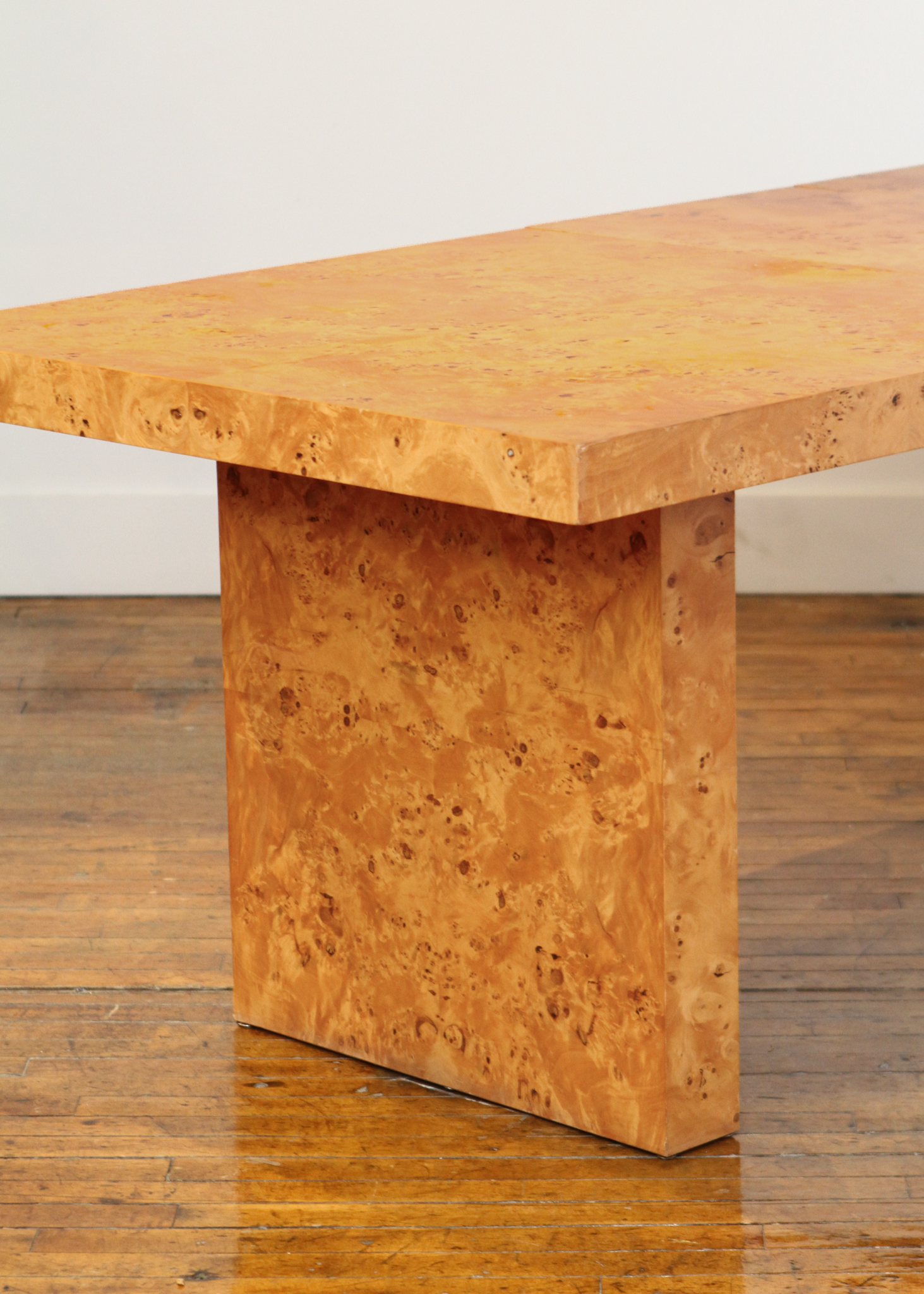 Burlwood Veneer Dining Table