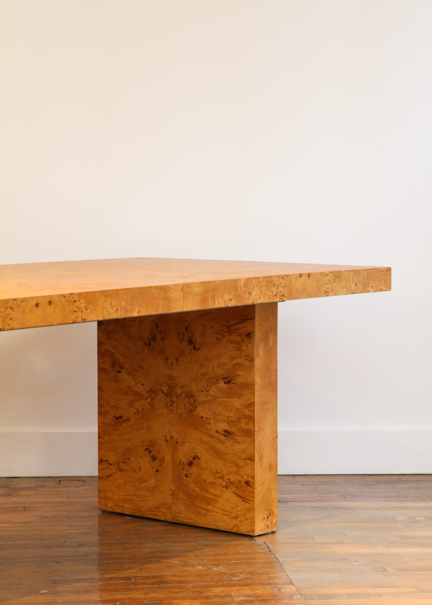 Burlwood Veneer Dining Table
