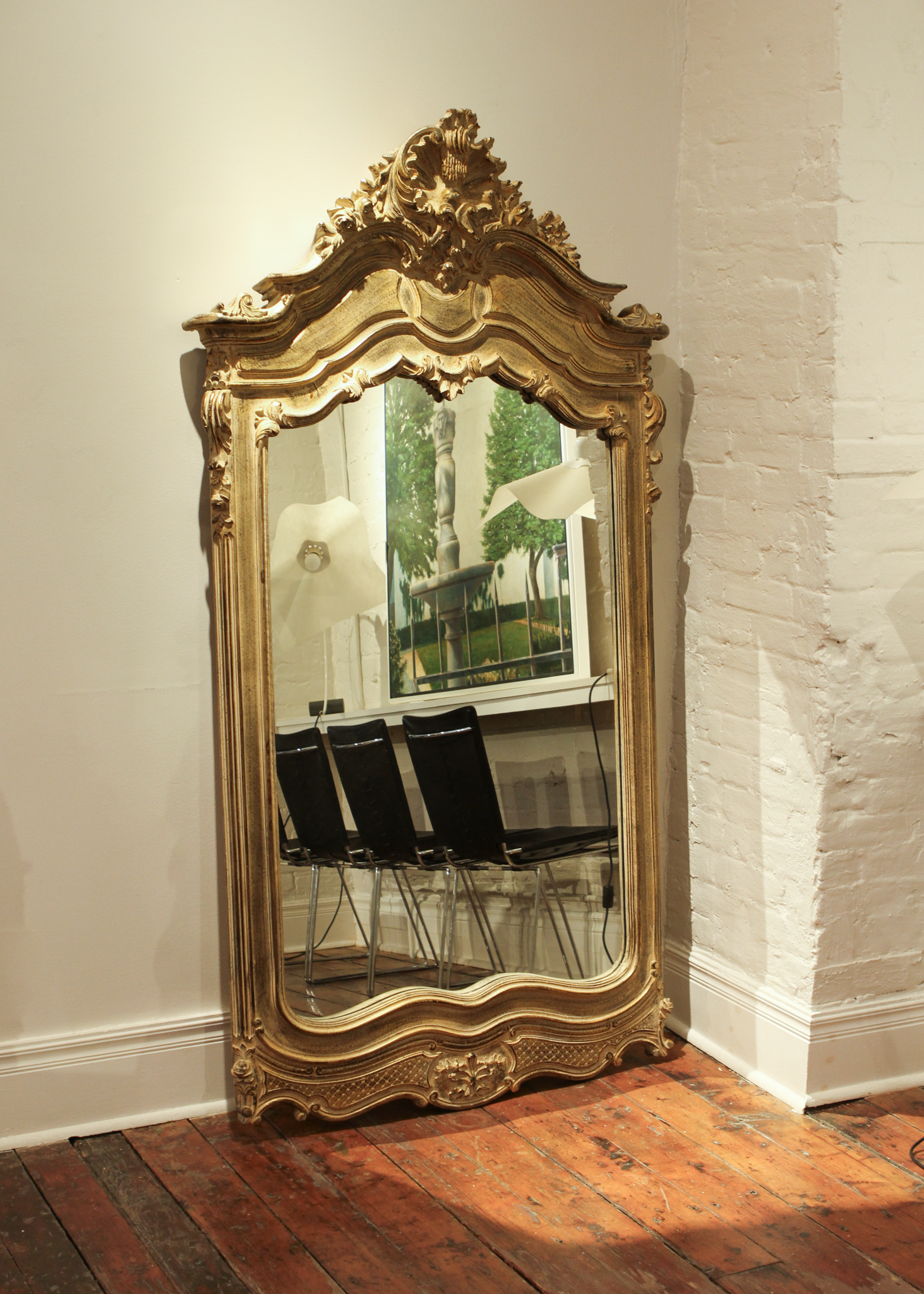 Vintage Ornate Floor Mirror