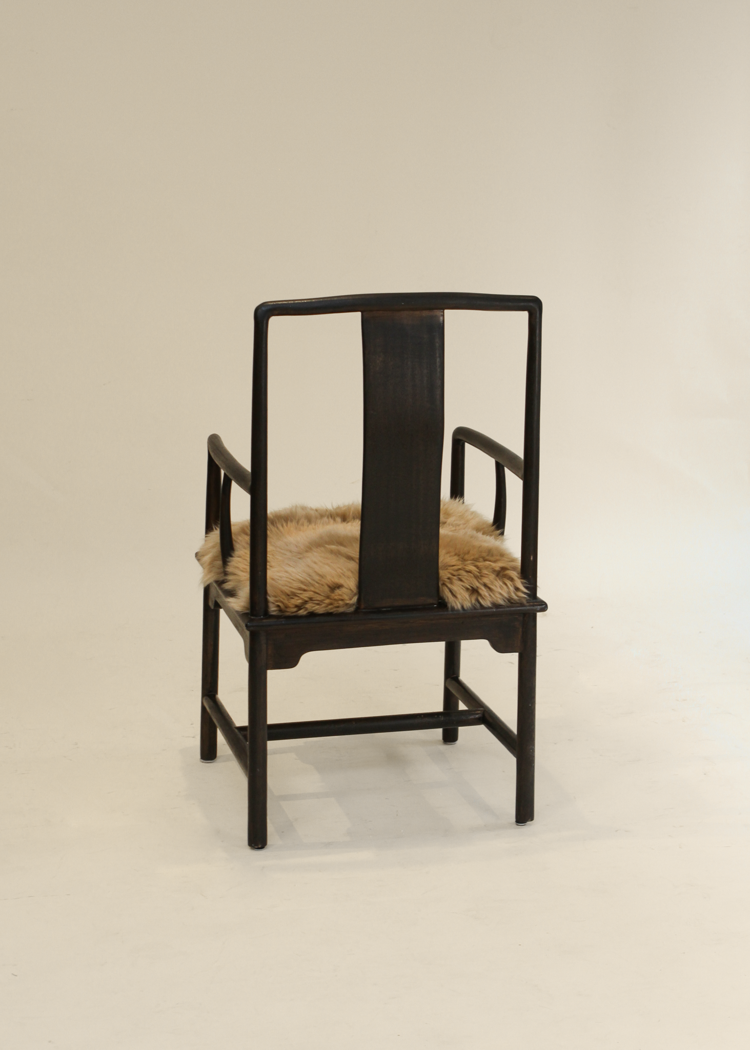 (2) Sheepskin Bentwood Dining Chairs