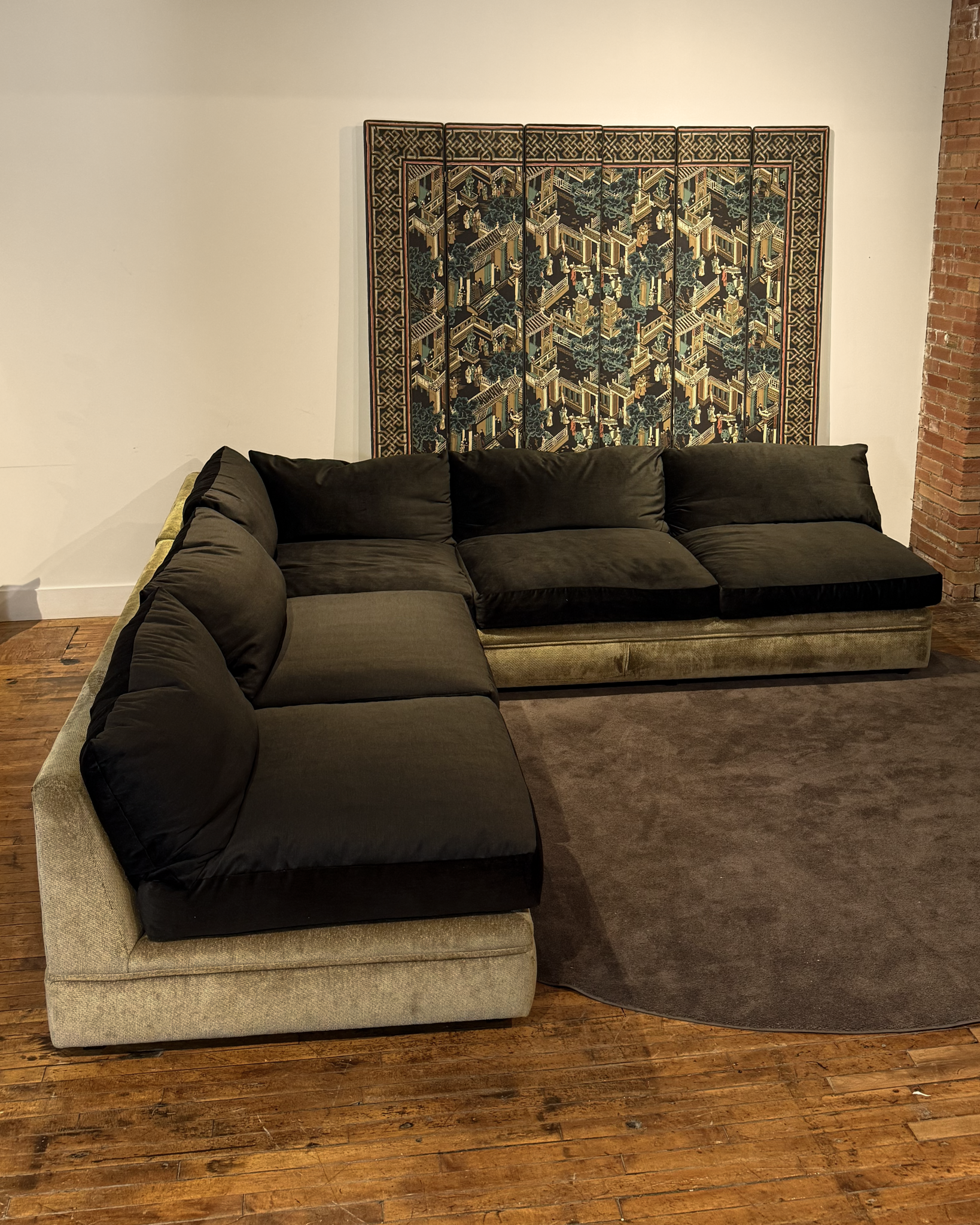 Two Tone Sectional Sofa