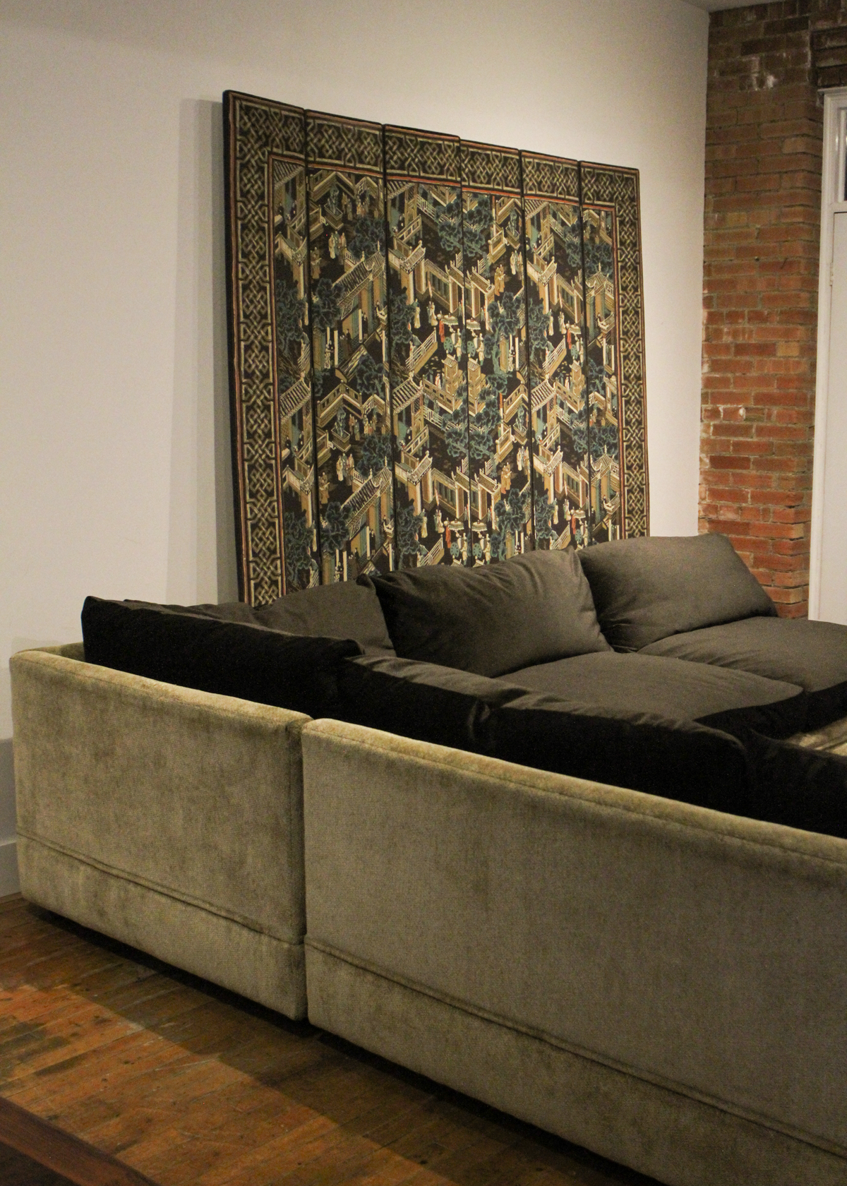 Two Tone Sectional Sofa
