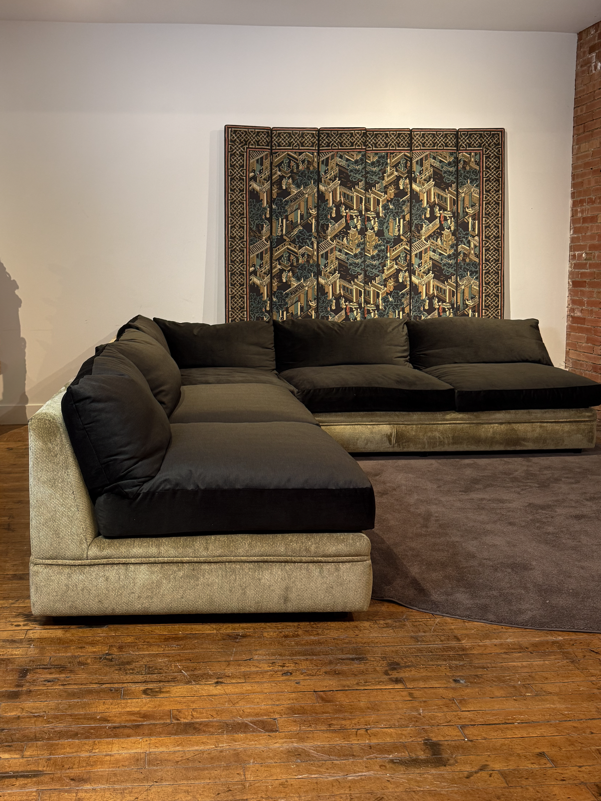 Two Tone Sectional Sofa