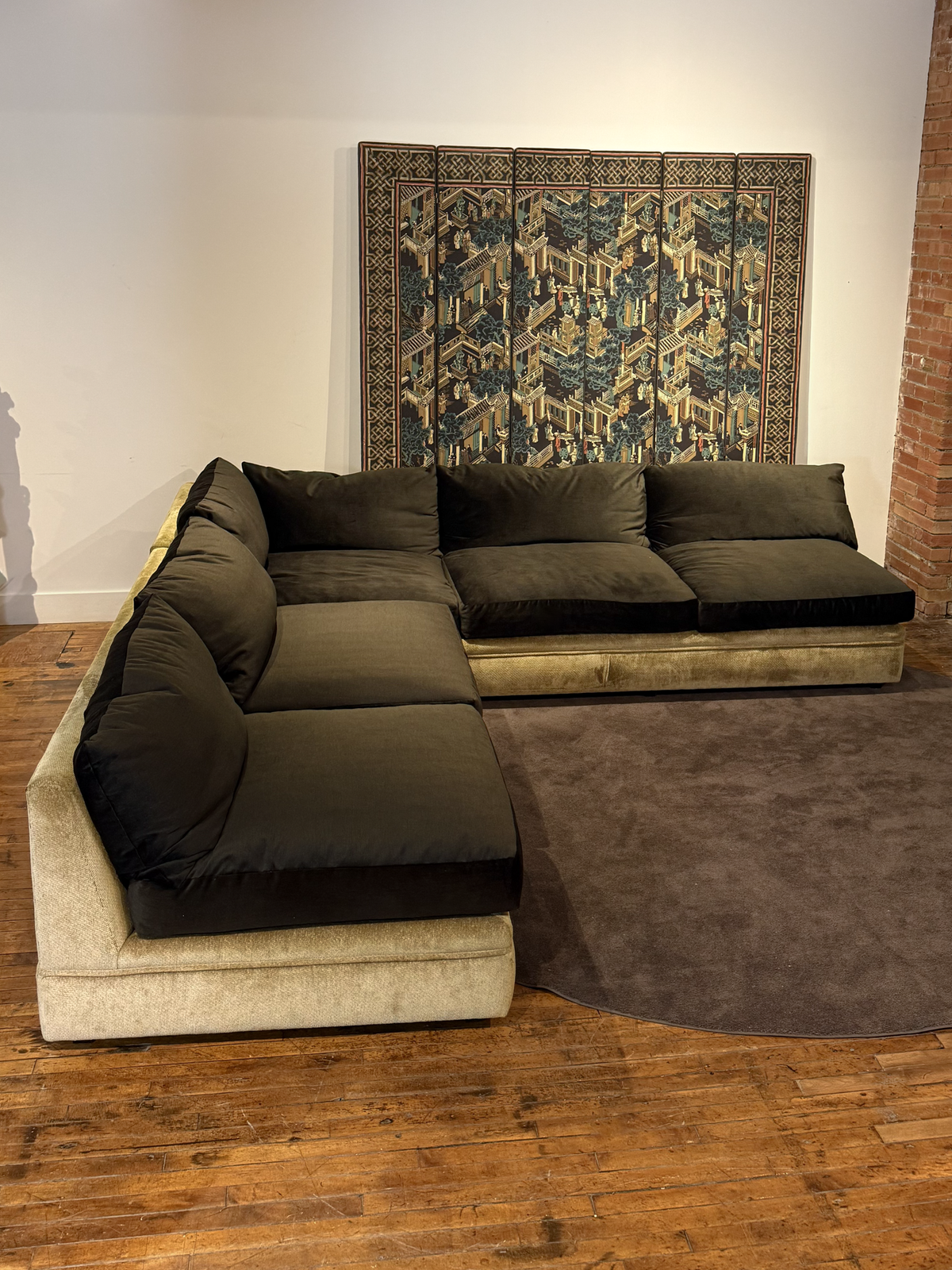Two Tone Sectional Sofa