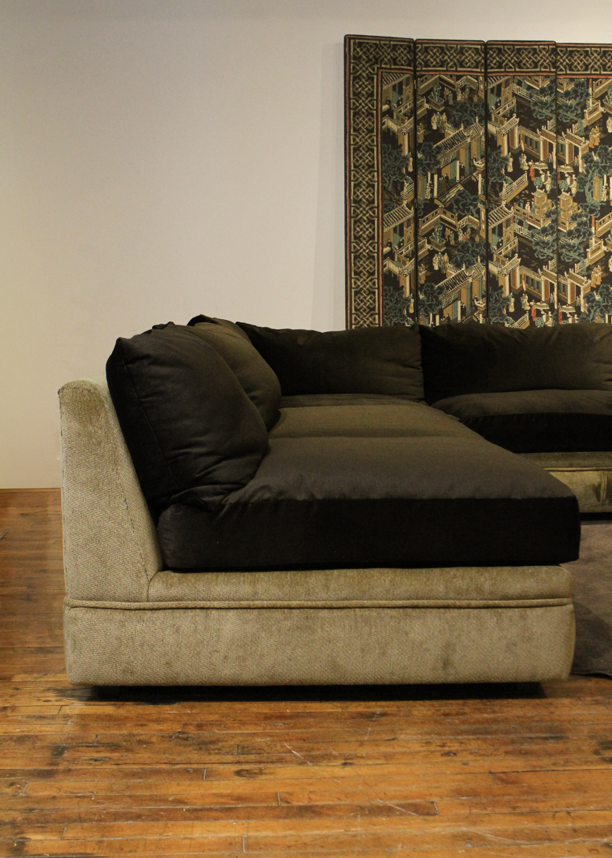 Two Tone Sectional Sofa