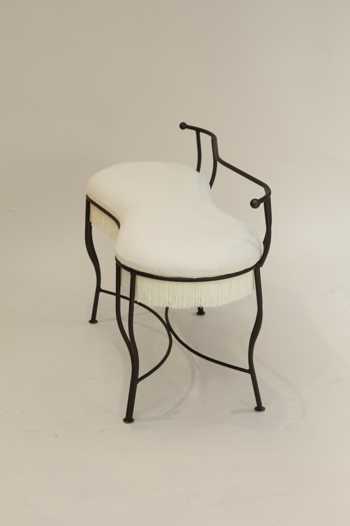 Wrought Iron Fringe Bench