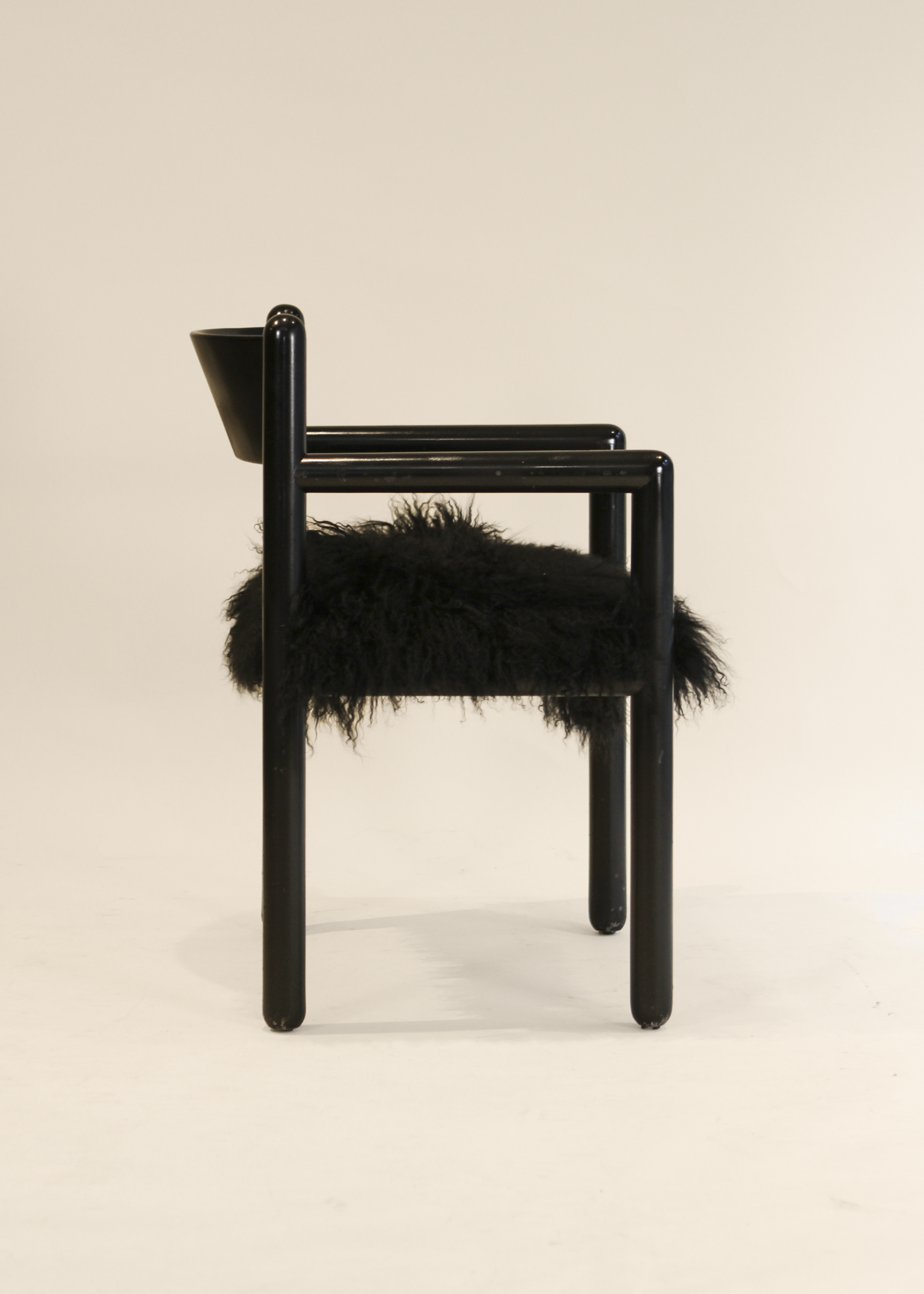 (4) Mongolian Sheepskin Armchairs