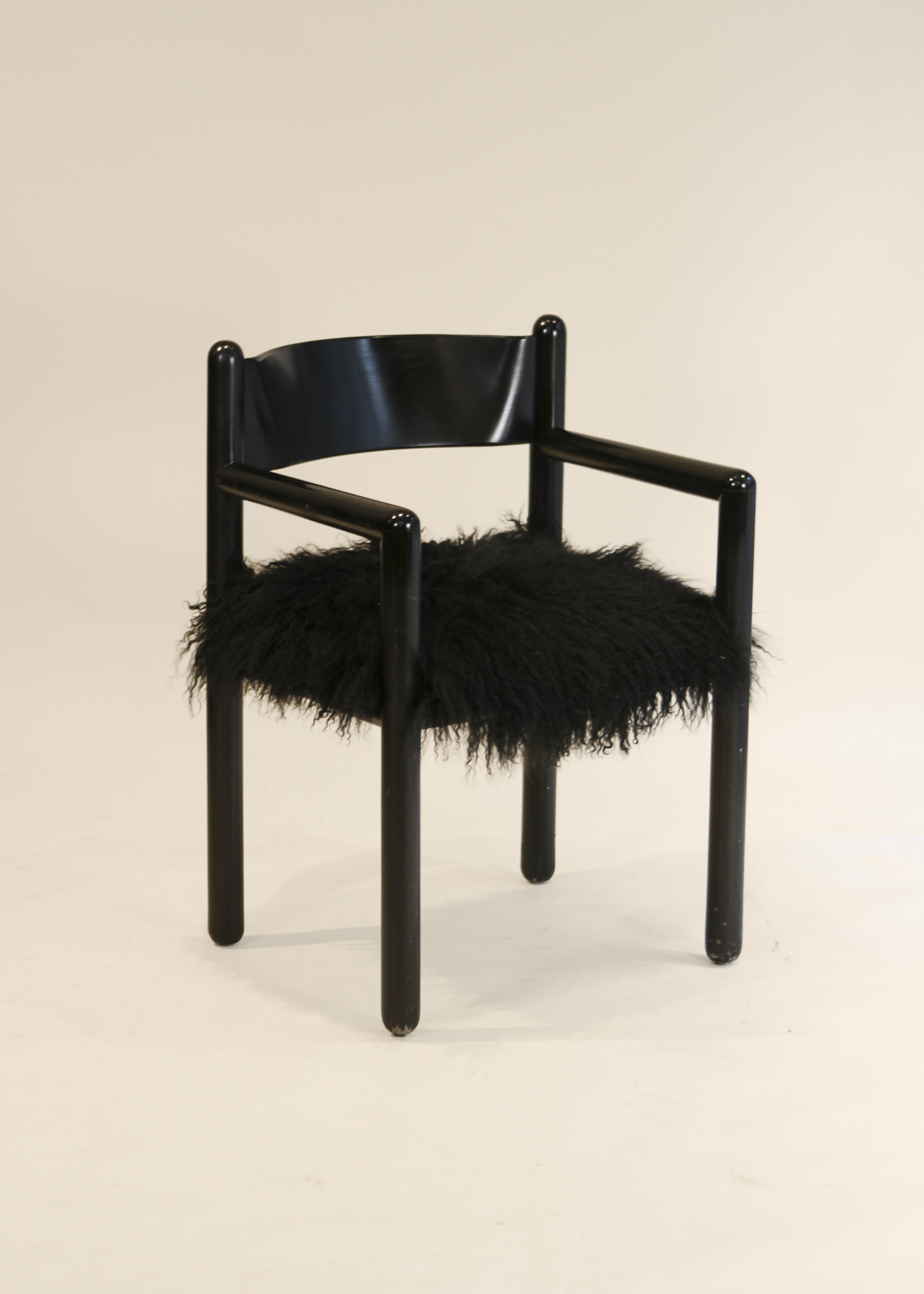 (4) Mongolian Sheepskin Armchairs