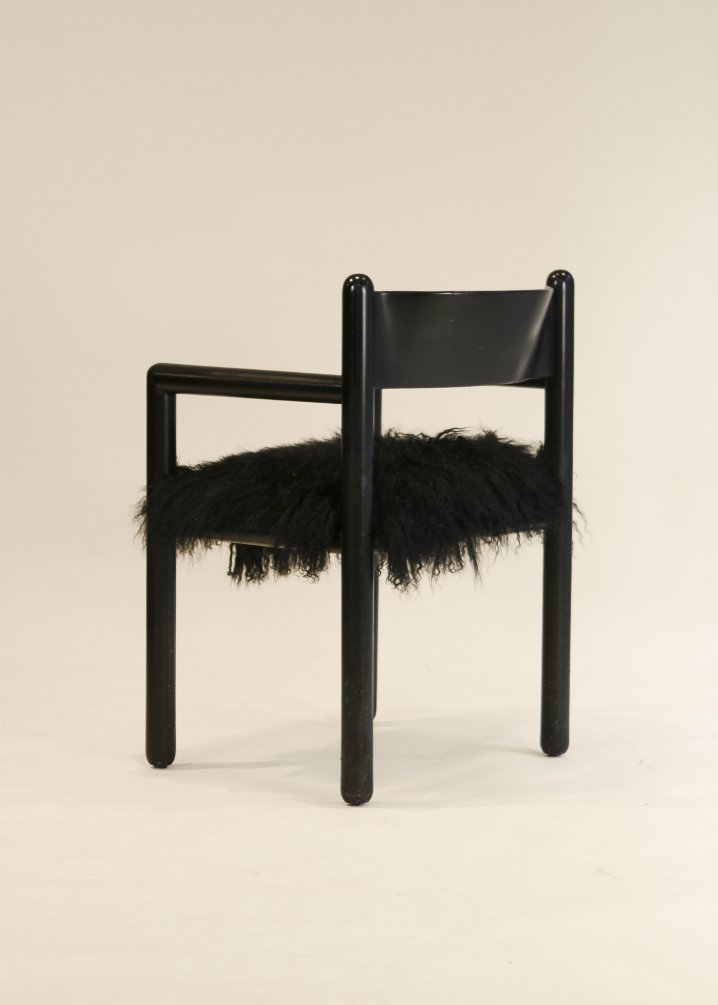 (4) Mongolian Sheepskin Armchairs