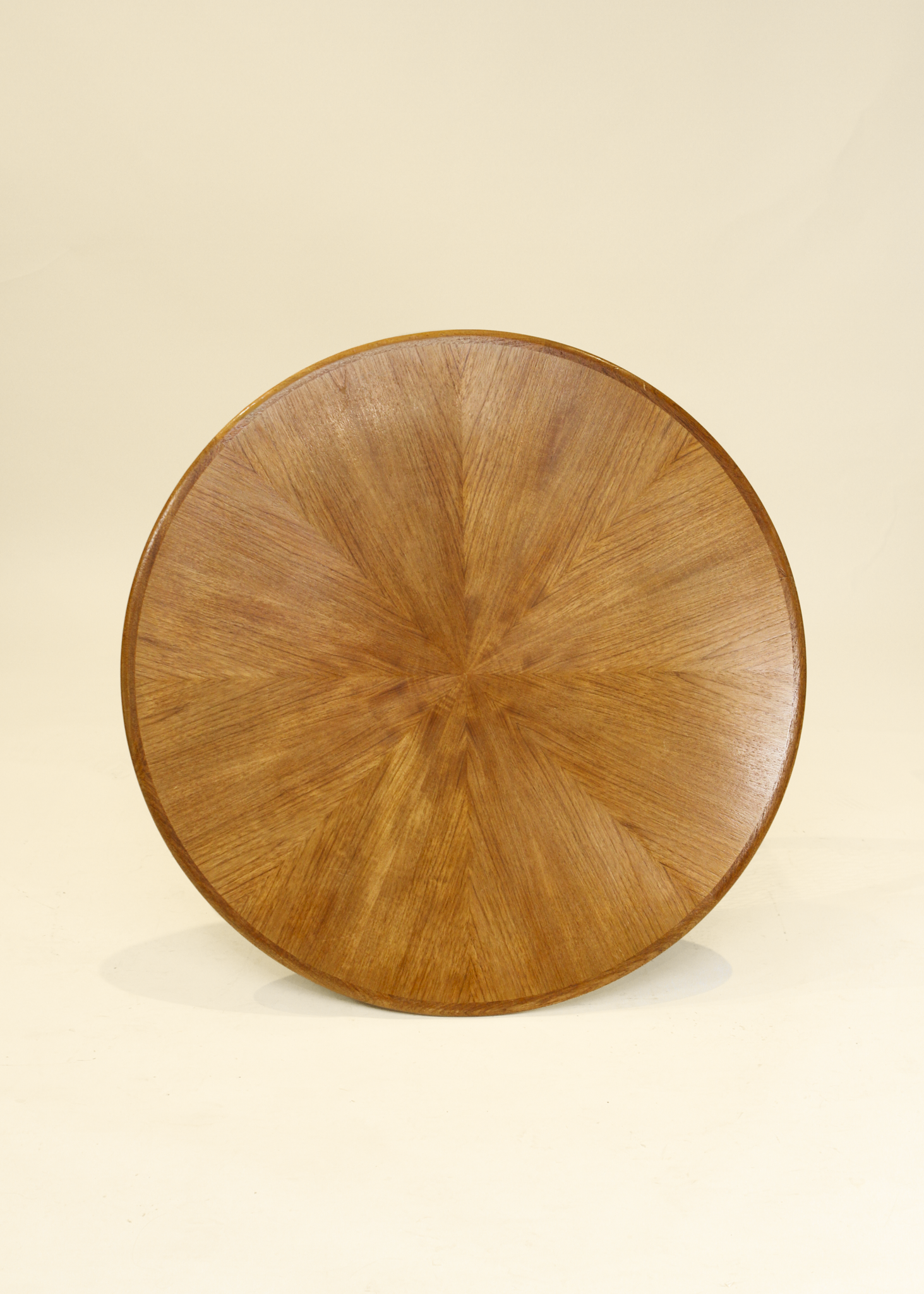 Round Starburst Teak Coffee Table