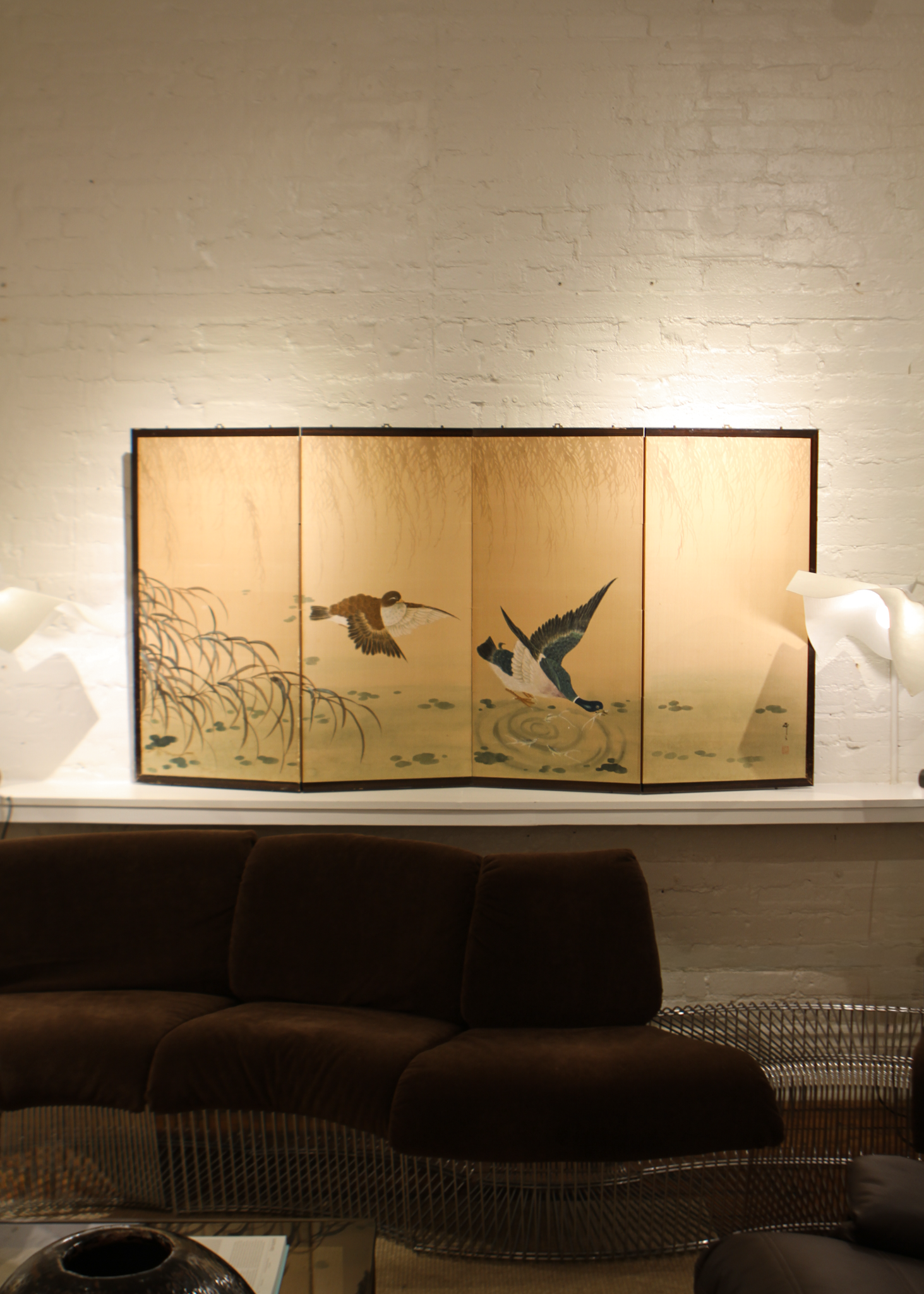 Japanese Byobu Silk Screen