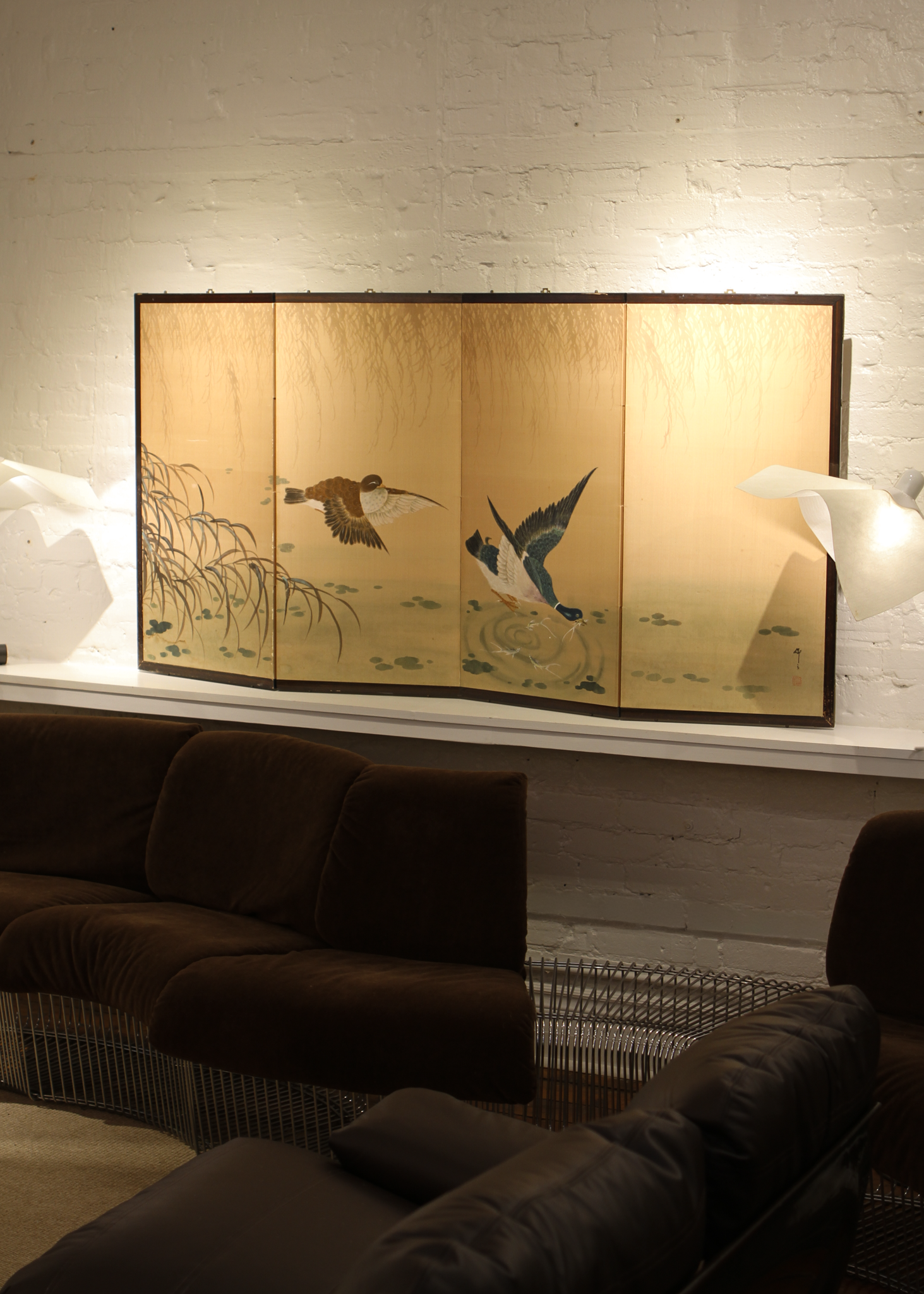 Japanese Byobu Silk Screen
