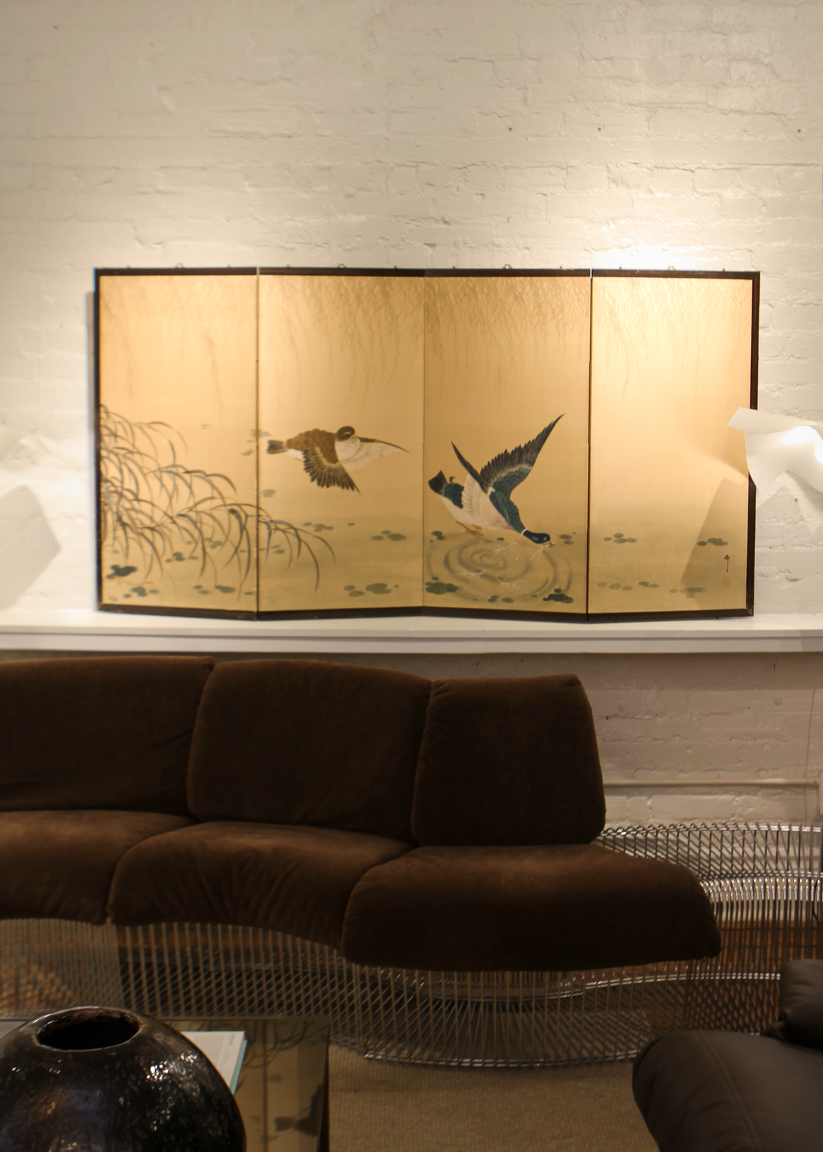 Japanese Byobu Silk Screen