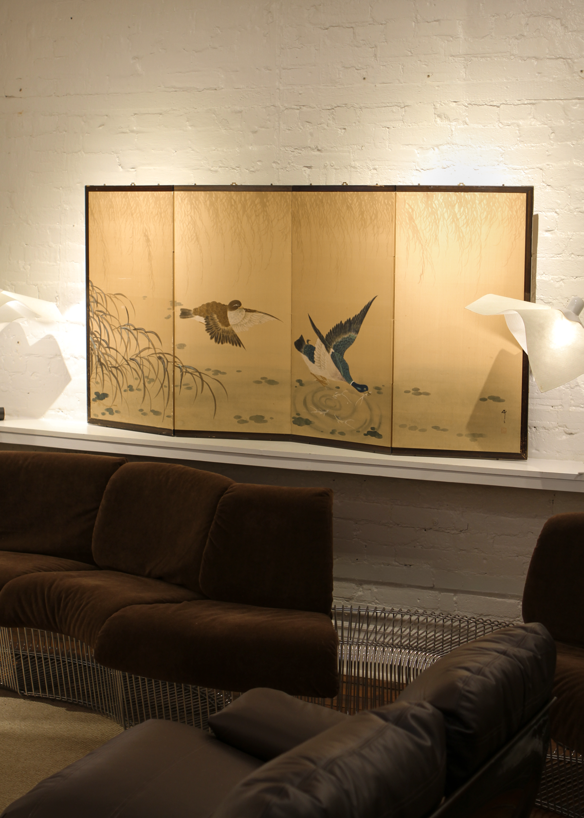 Japanese Byobu Silk Screen