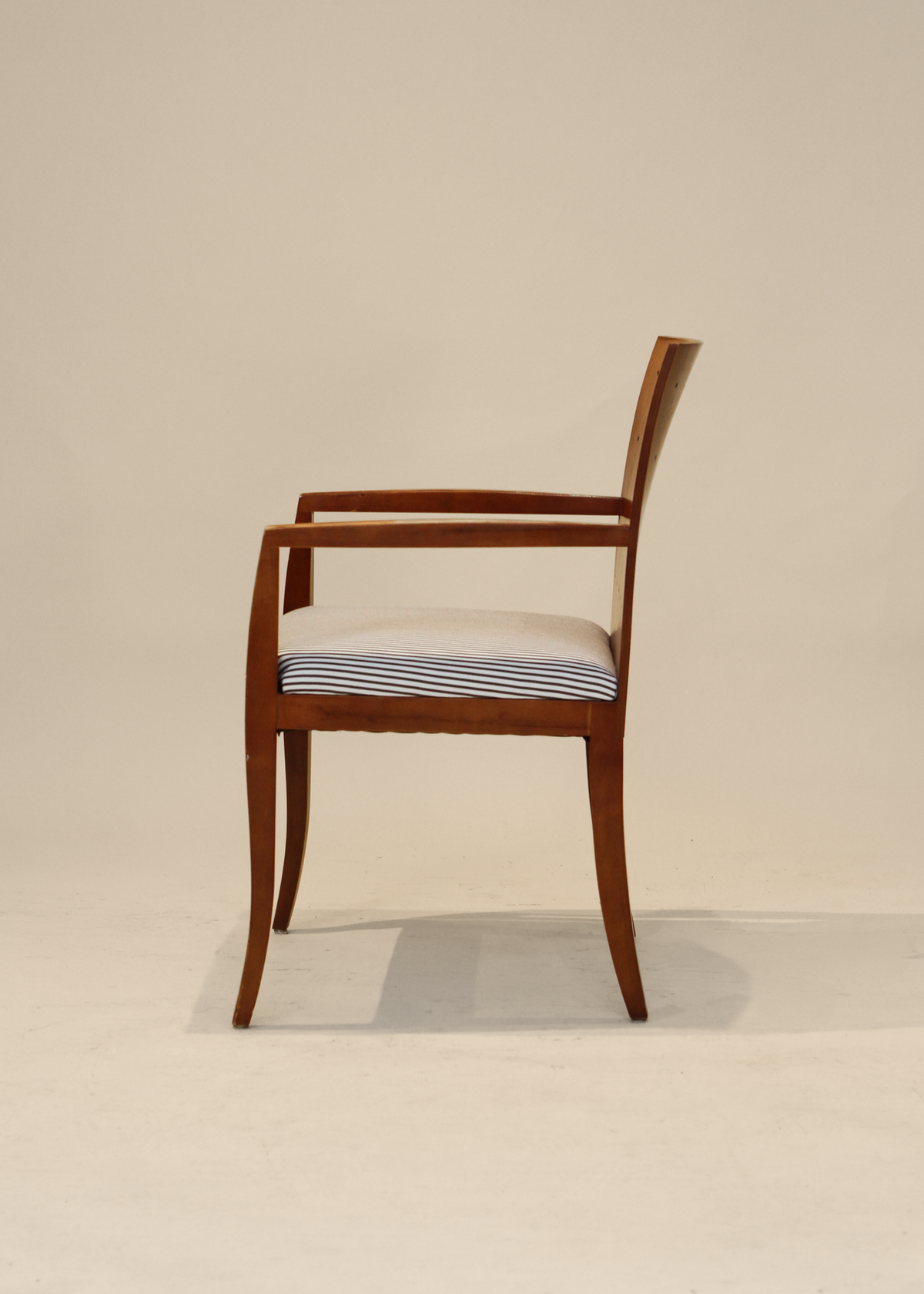 (4) Striped Armchairs